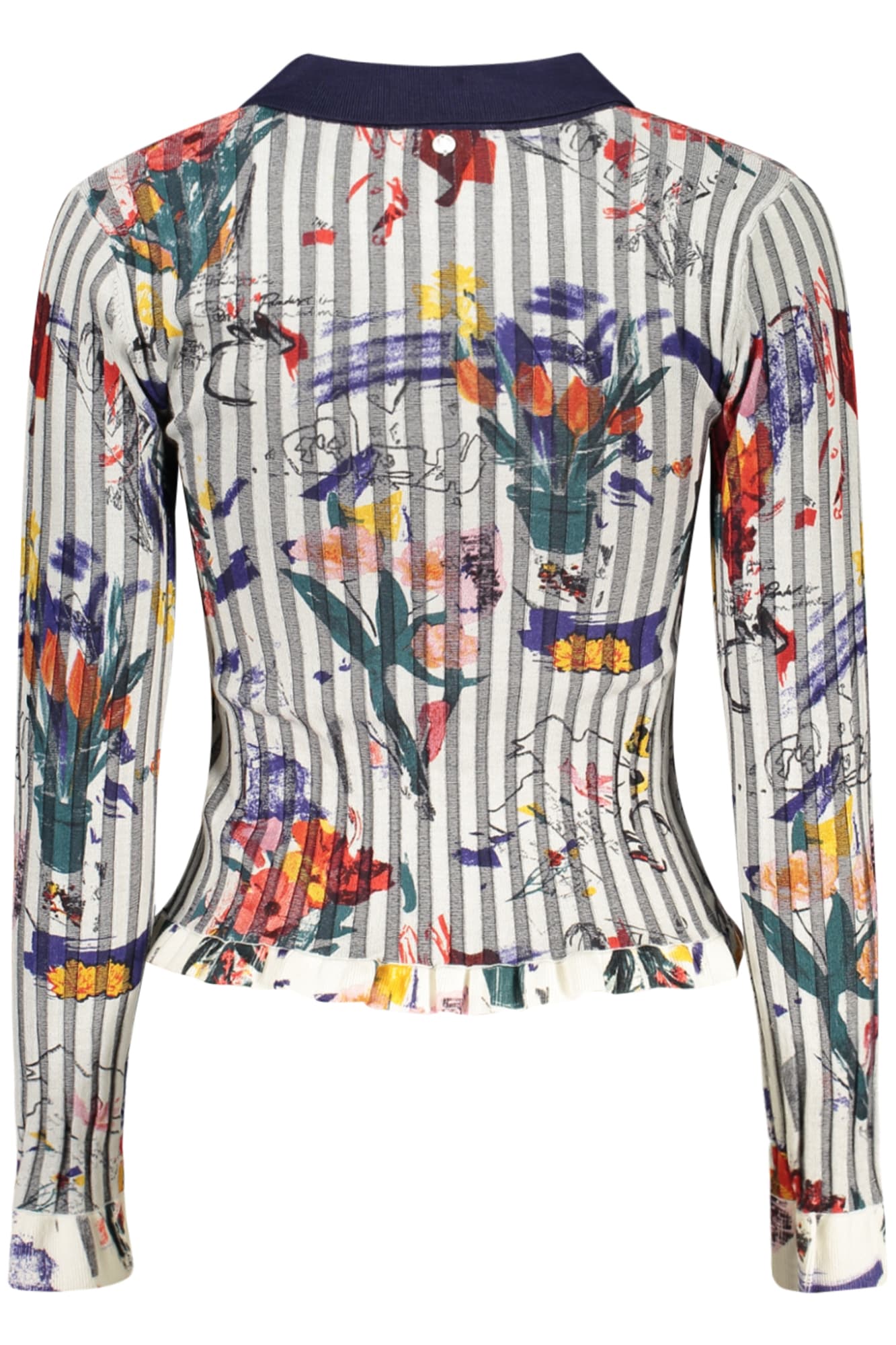 DESIGUAL MAGLIA DONNA BIANCO - DESIGUAL