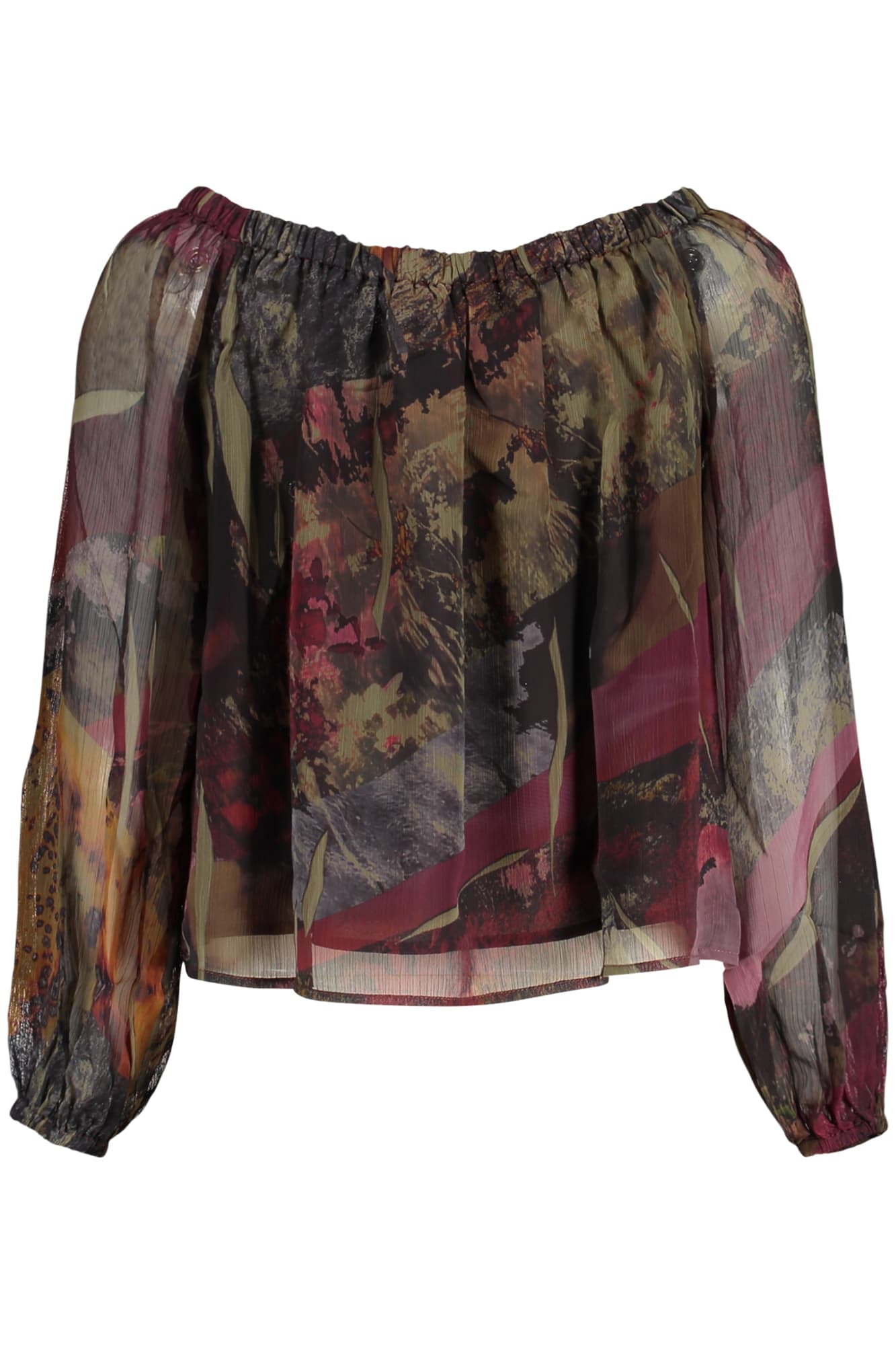 DESIGUAL CAMICIA MANICHE LUNGHE DONNA VERDE - DESIGUAL