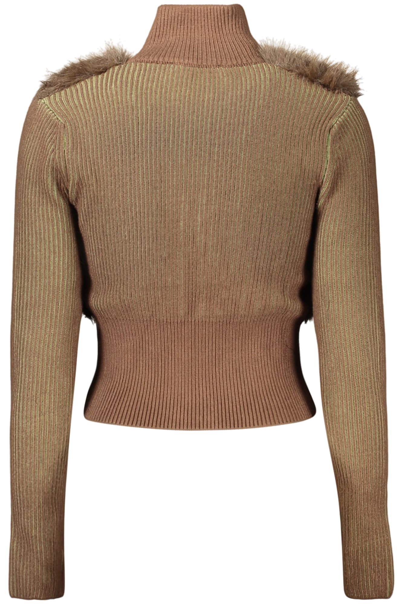 DESIGUAL CARDIGAN DONNA MARRONE - DESIGUAL