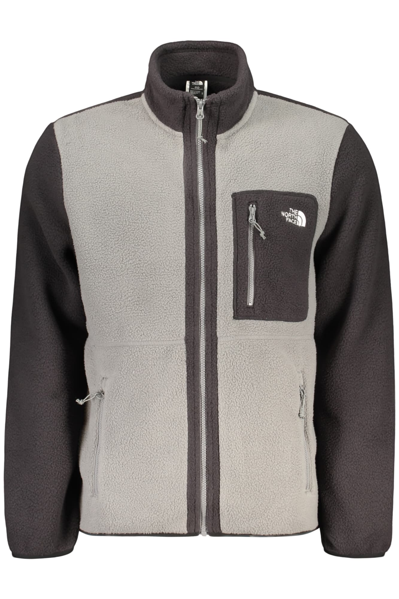 THE NORTH FACE FELPA CON ZIP UOMO GRIGIO - THE NORTH FACE