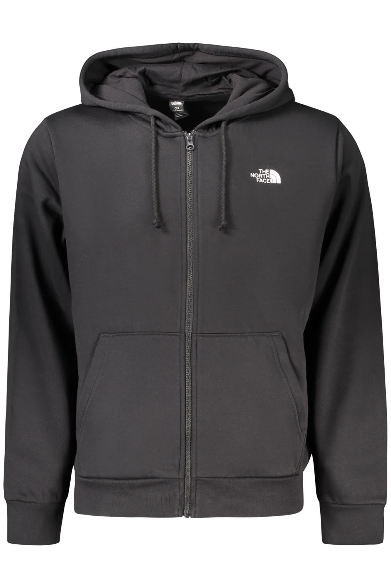 THE NORTH FACE FELPA CON ZIP UOMO NERO - THE NORTH FACE