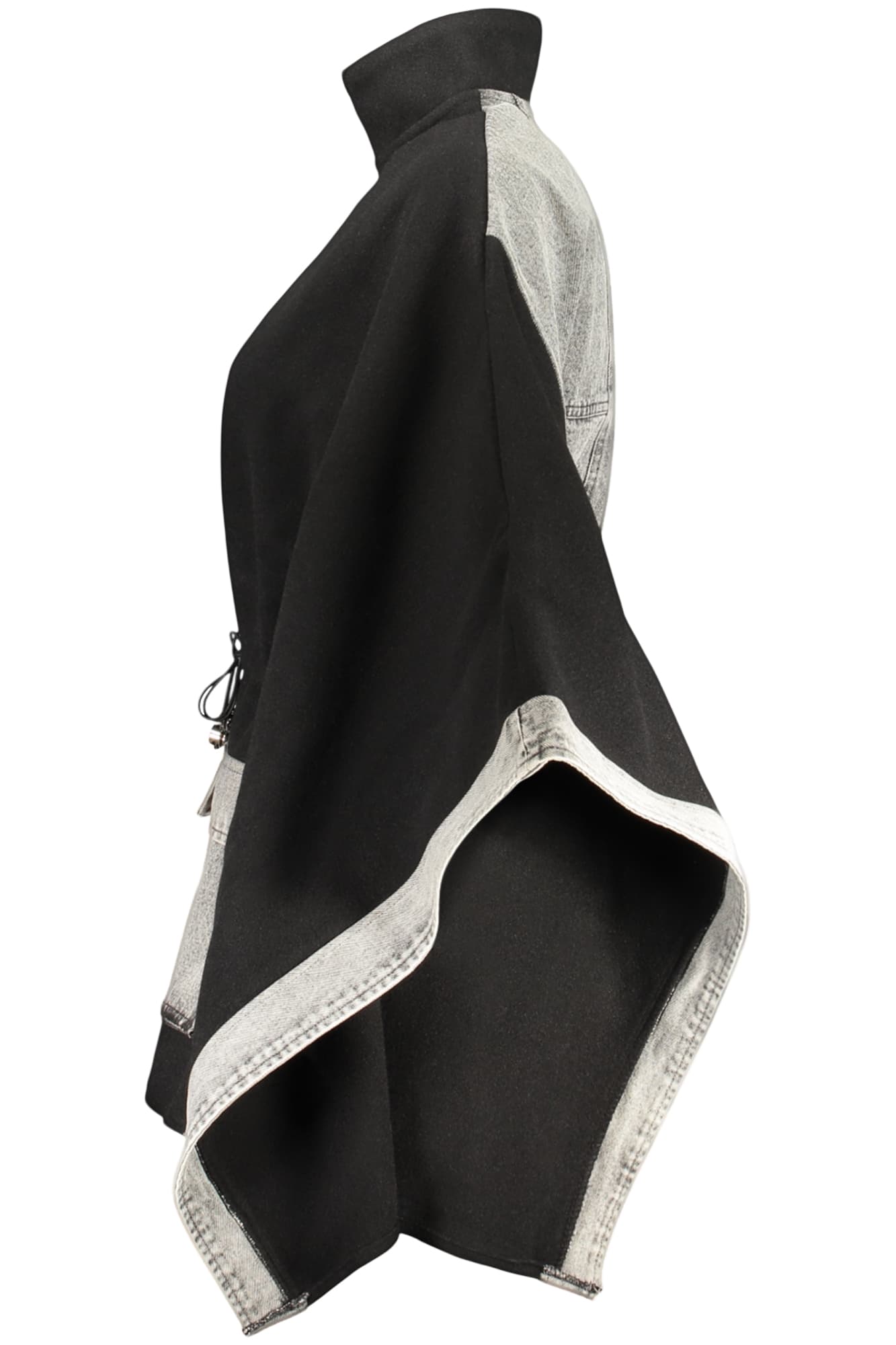 DESIGUAL PONCHO DONNA NERO - DESIGUAL