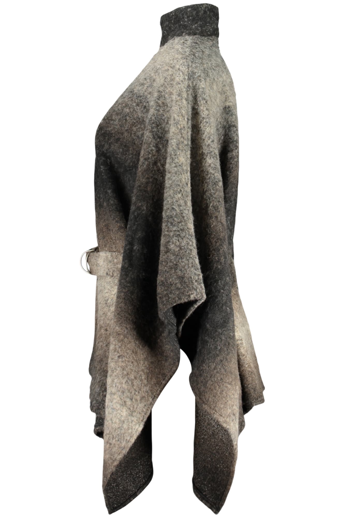 DESIGUAL PONCHO DONNA MARRONE - DESIGUAL
