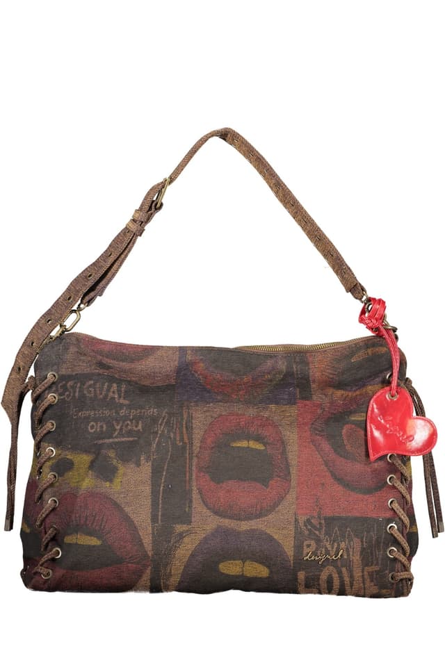 DESIGUAL ДАМСКА КАФЯВА ЧАНТА