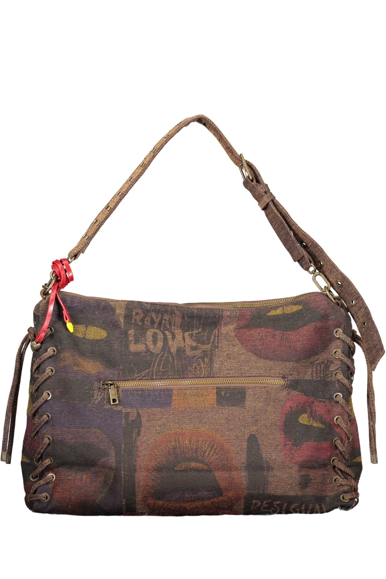 DESIGUAL ДАМСКА КАФЯВА ЧАНТА - DESIGUAL