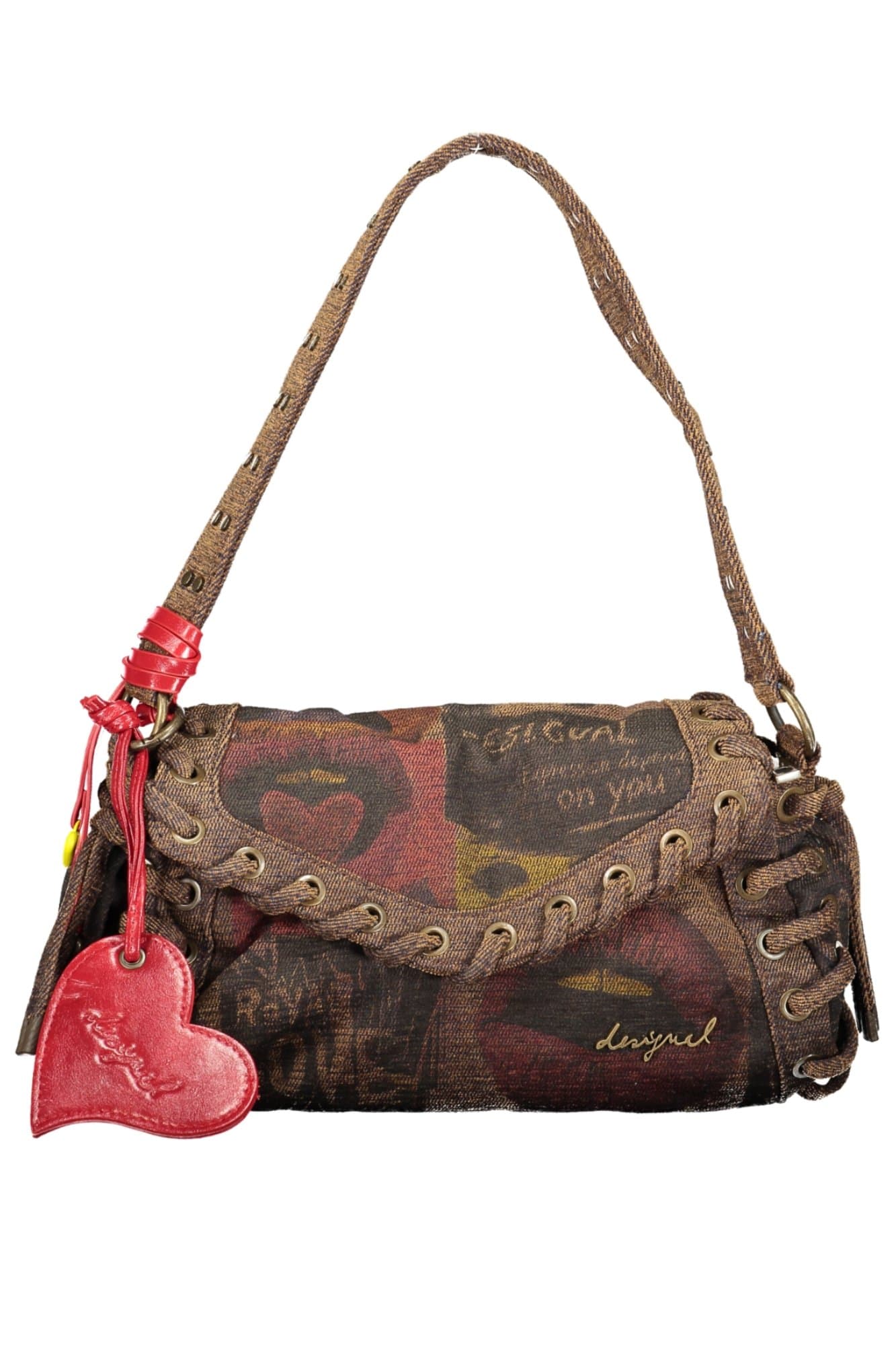 DESIGUAL ДАМСКА КАФЯВА ЧАНТА - DESIGUAL
