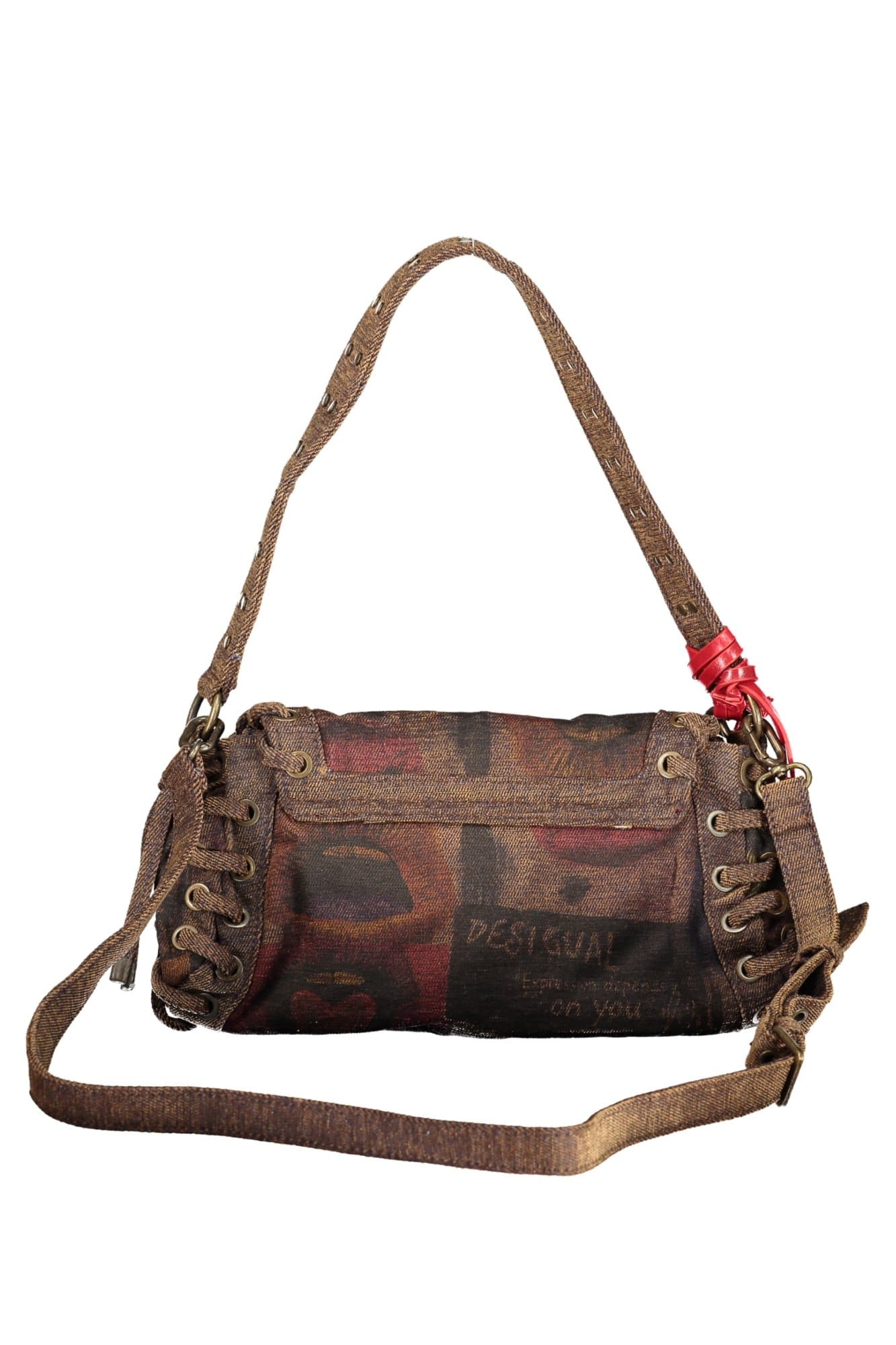 DESIGUAL ДАМСКА КАФЯВА ЧАНТА - DESIGUAL