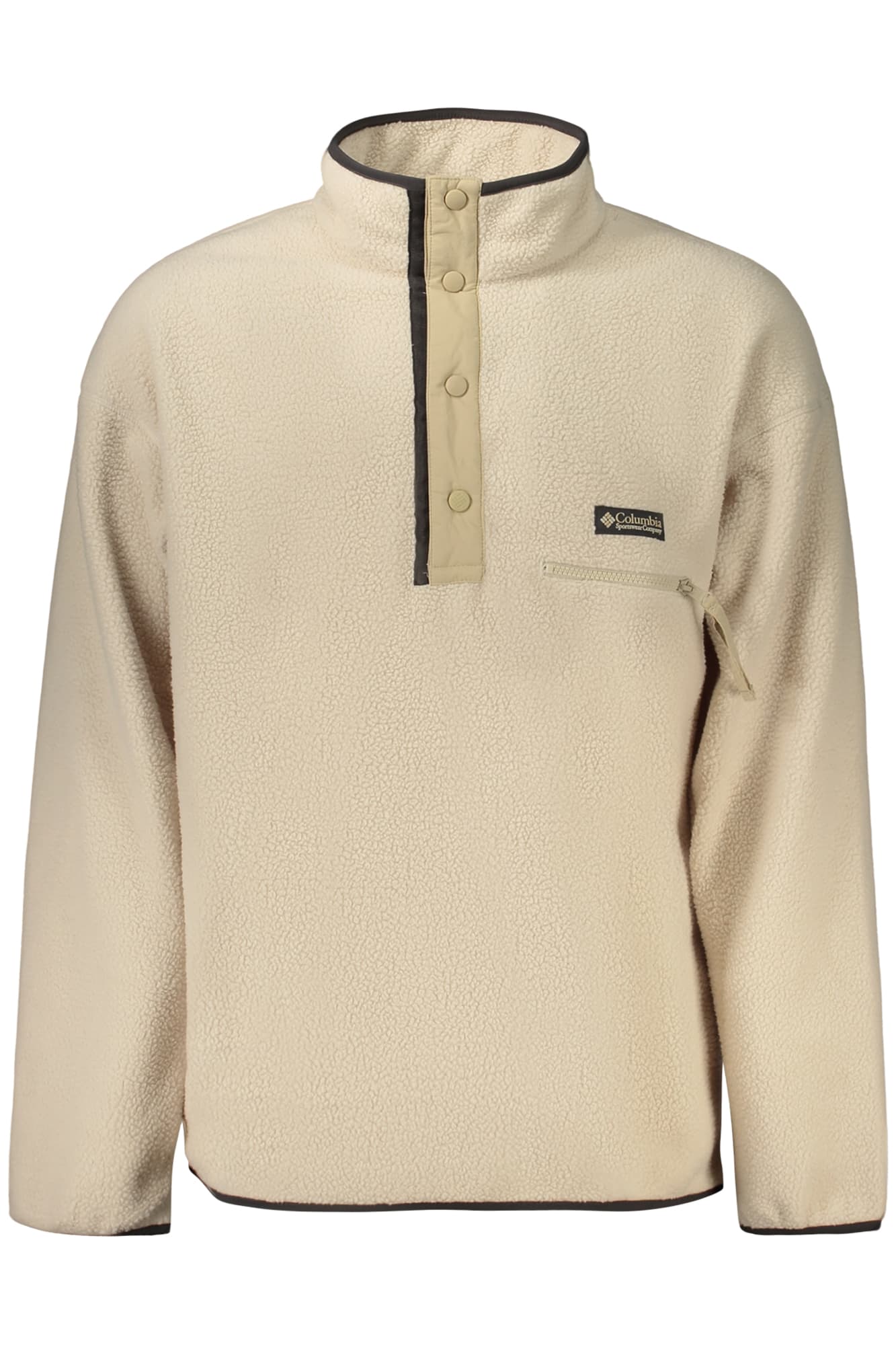 COLUMBIA FELPA SENZA ZIP UOMO BEIGE - COLUMBIA