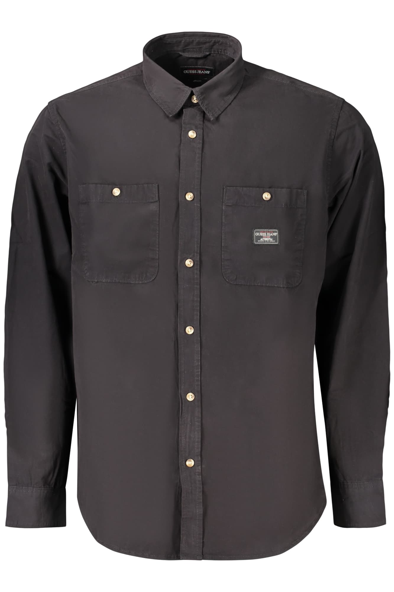 GUESS JEANS CAMICIA MANICHE LUNGHE UOMO NERO - GUESS JEANS