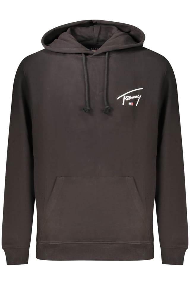 Мъжки черен суитшърт с цип TOMMY HILFIGER