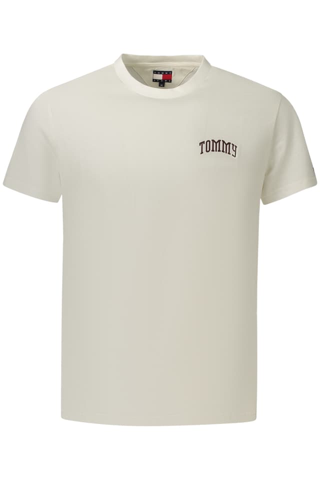 МЪЖКА ТЕНИСКА С КЪС РЪКАВ TOMMY HILFIGER, БЯЛА