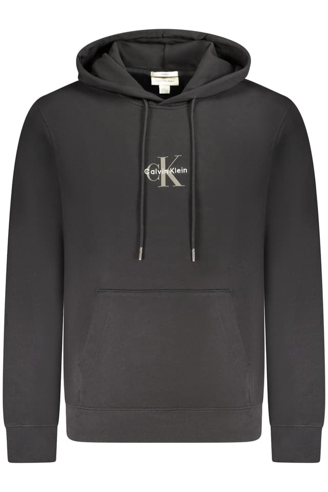 Мъжки черен суитшърт с цип CALVIN KLEIN