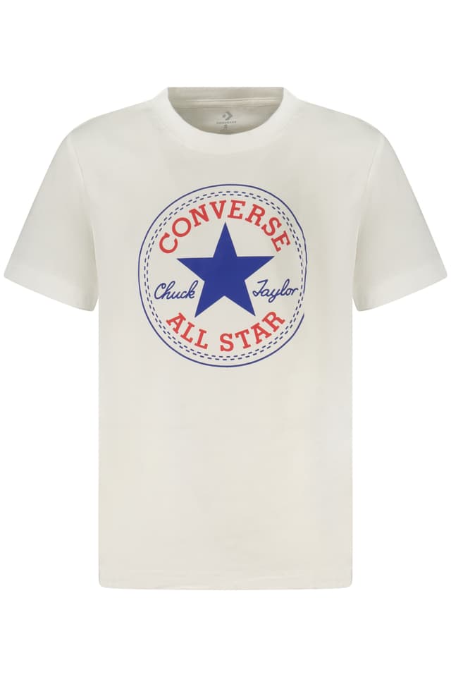 Детска тениска с къс ръкав Converse, бяла