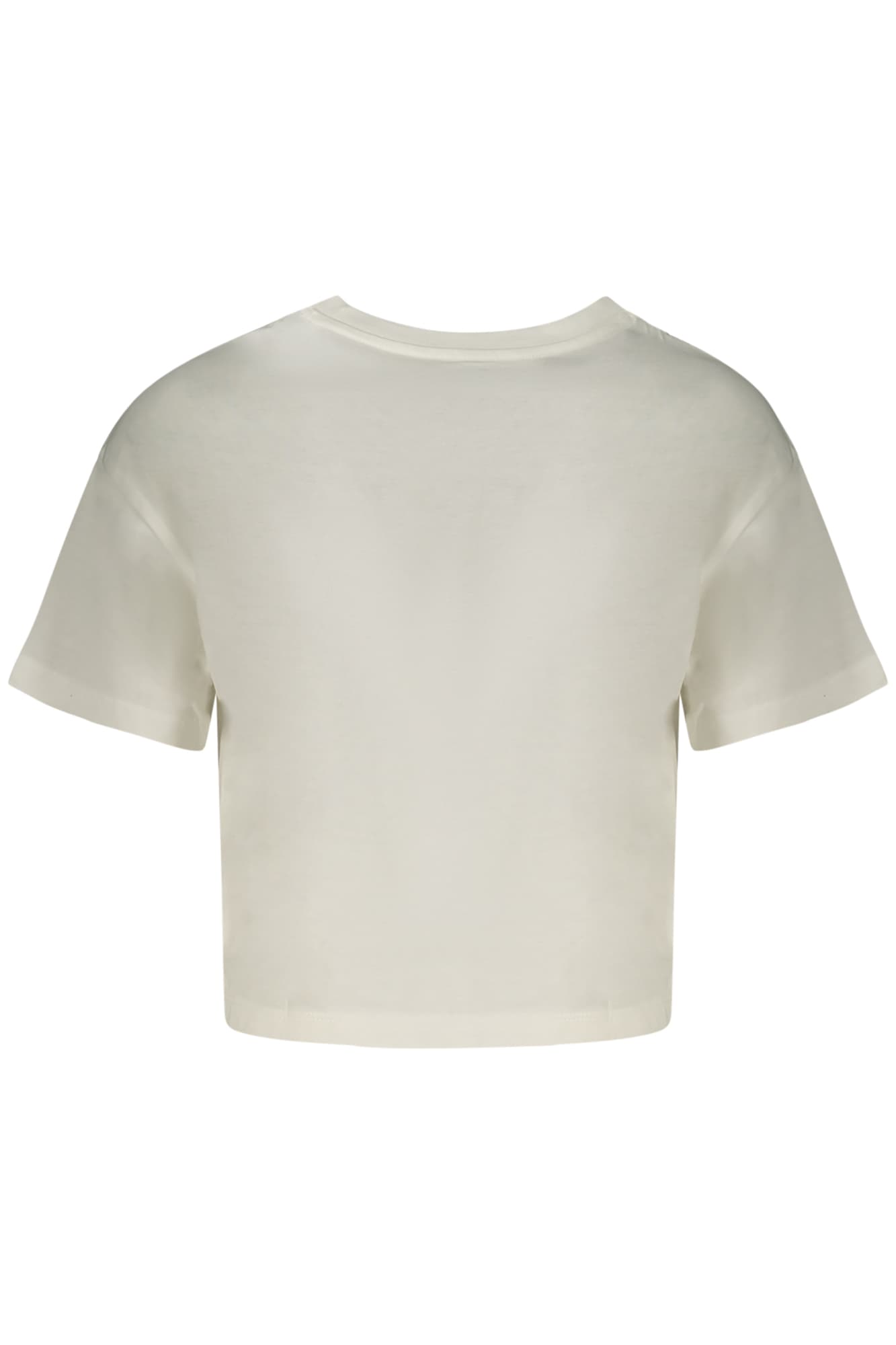CONVERSE T-SHIRT MANICHE CORTE BAMBINA BIANCO - CONVERSE
