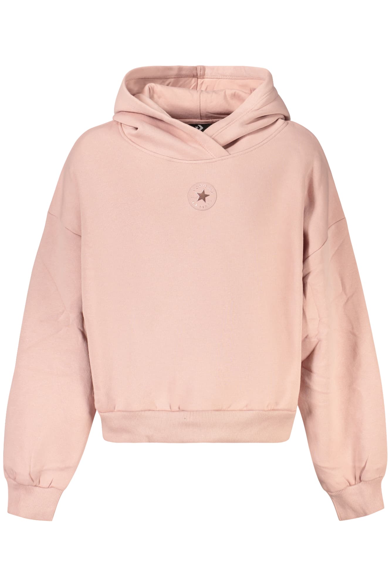 CONVERSE FELPA SENZA ZIP BAMBINA ROSA - CONVERSE