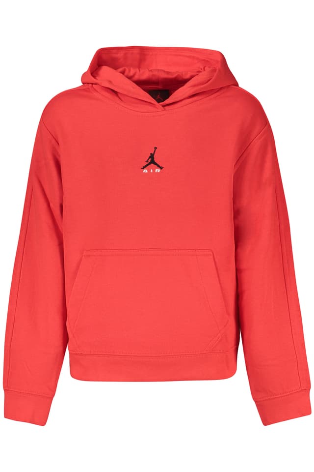 JORDAN FELPA SENZA ZIP BAMBINO ROSSO