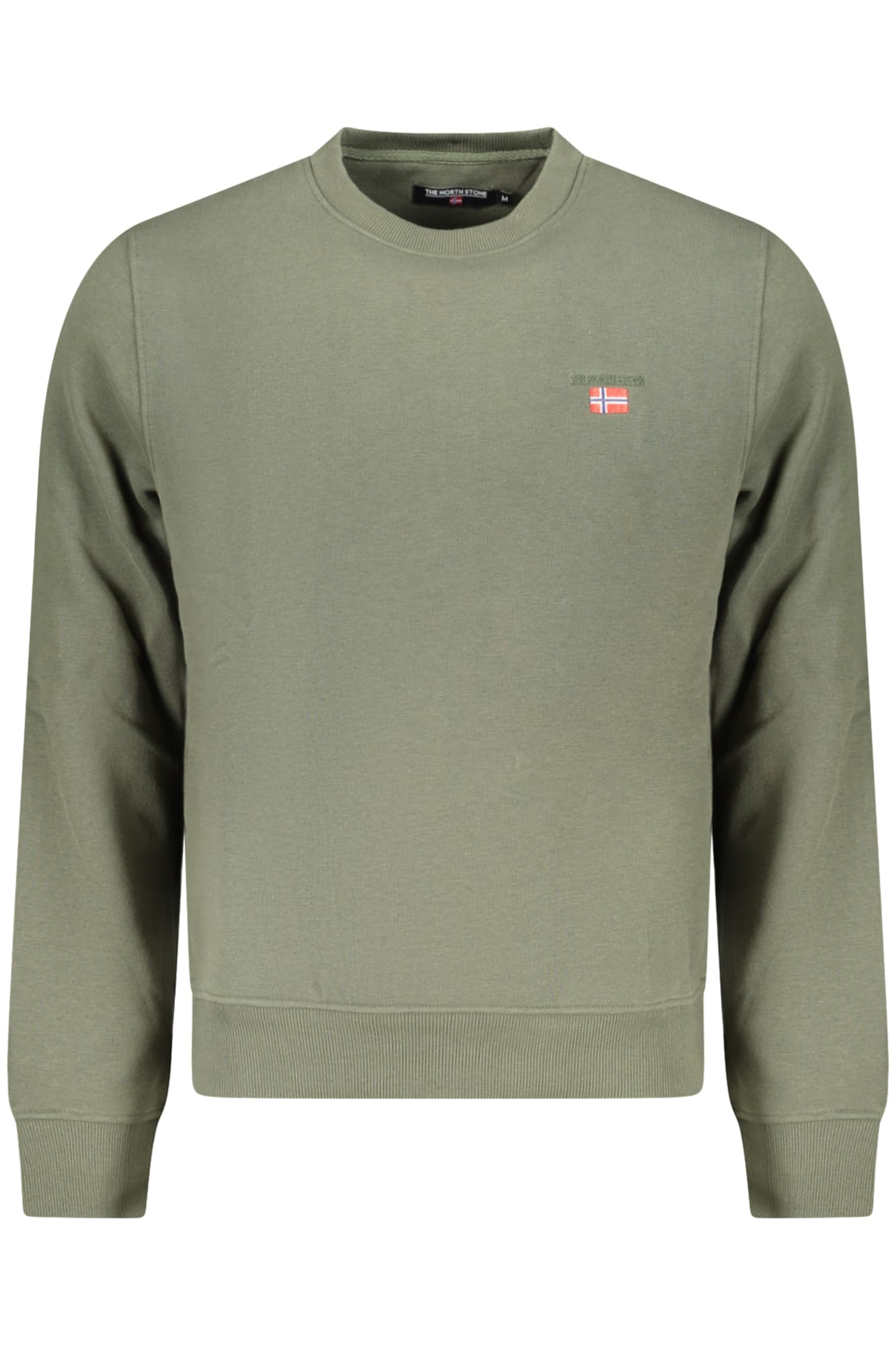 THE NORTH STONE FELPA SENZA ZIP UOMO VERDE - THE NORTH STONE