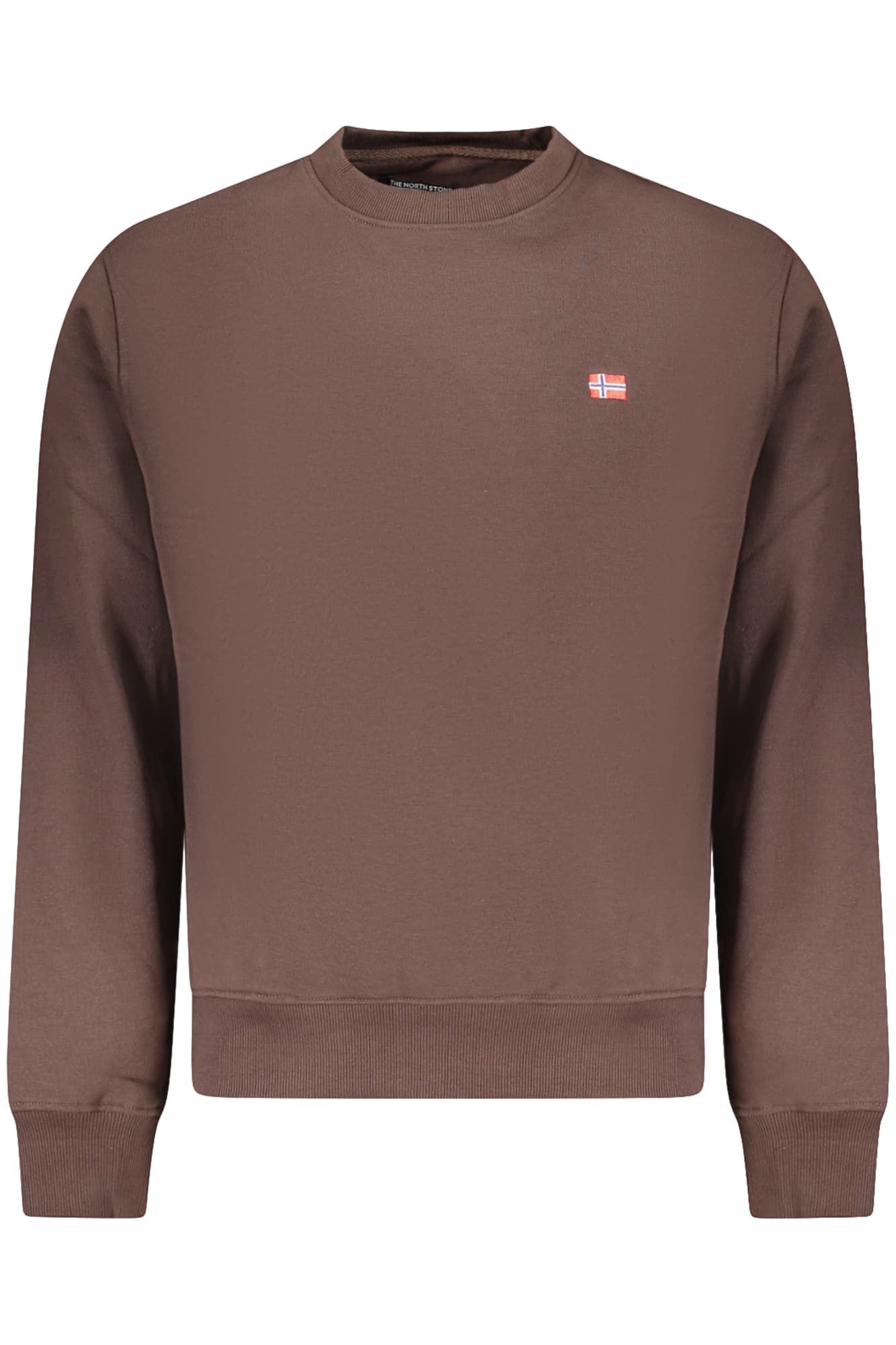 THE NORTH STONE FELPA SENZA ZIP UOMO MARRONE - THE NORTH STONE