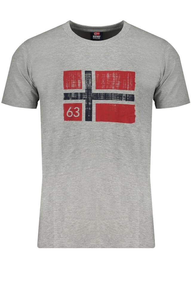 NORWAY 1963 СИВА МЪЖКА ТЕНИСКА С КЪС РЪКАВ
