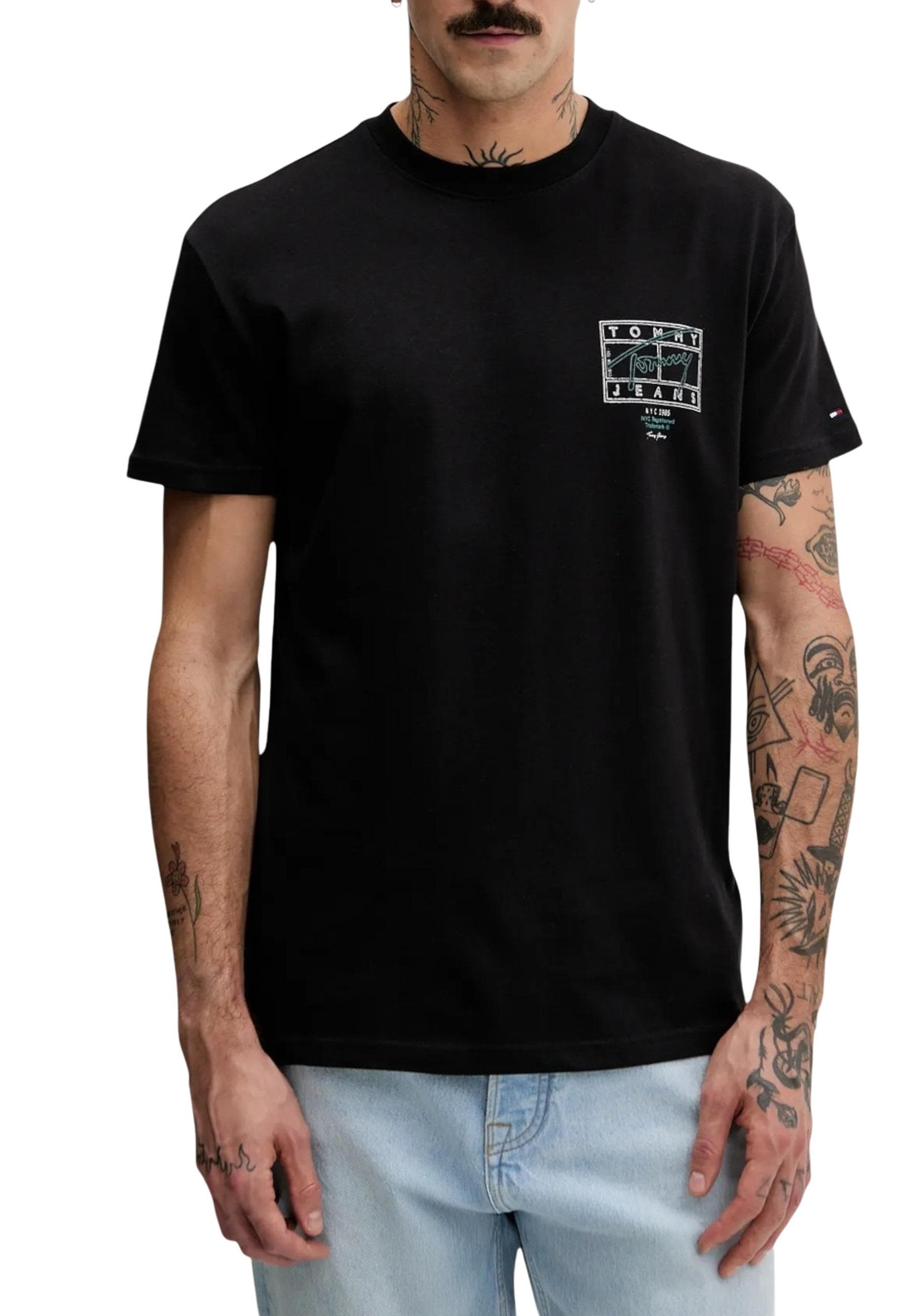 Tommy Hilfiger Jeans T-Shirt Uomo - Tommy Hilfiger Jeans