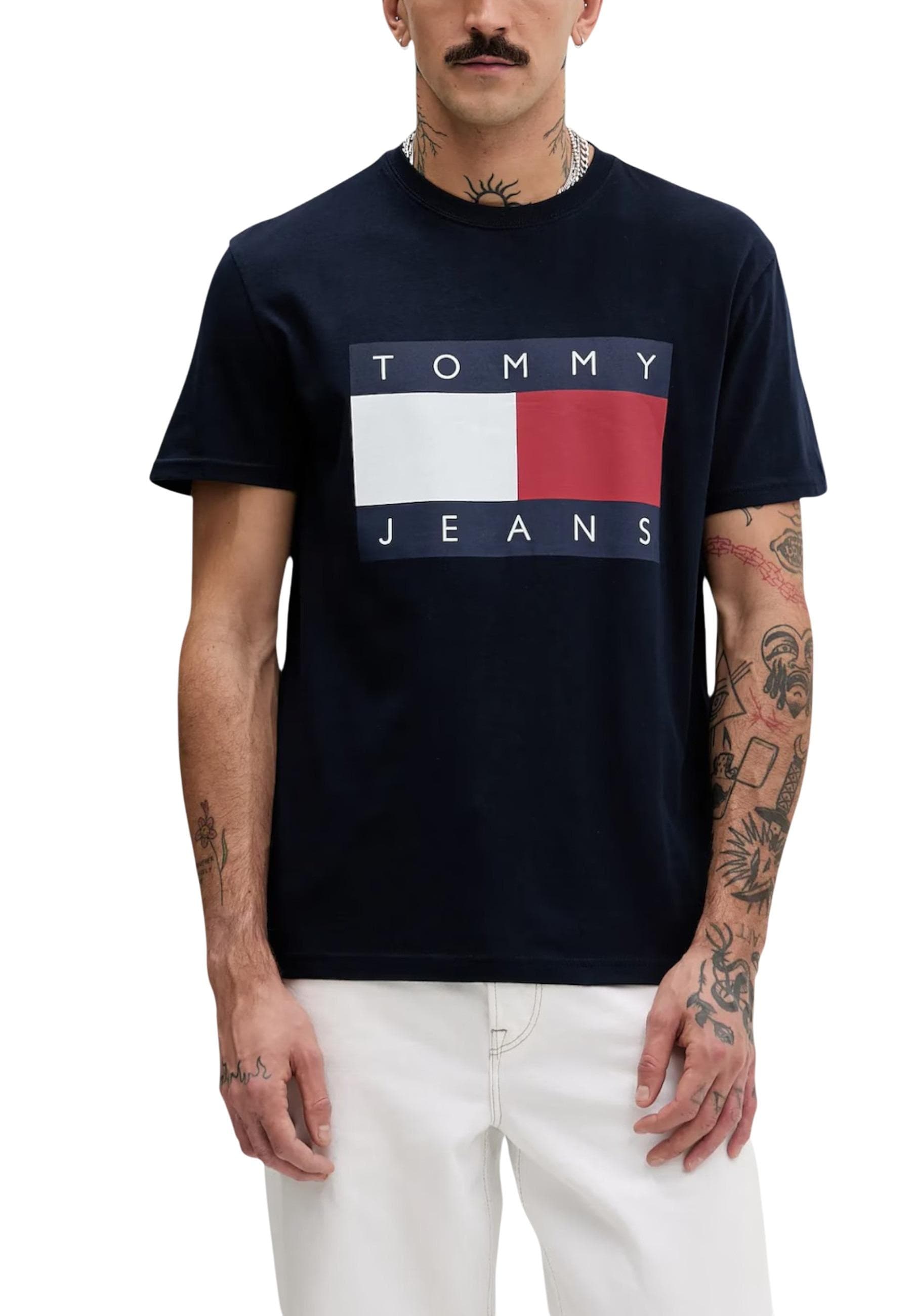 Tommy Hilfiger Jeans T-Shirt Uomo - Tommy Hilfiger Jeans