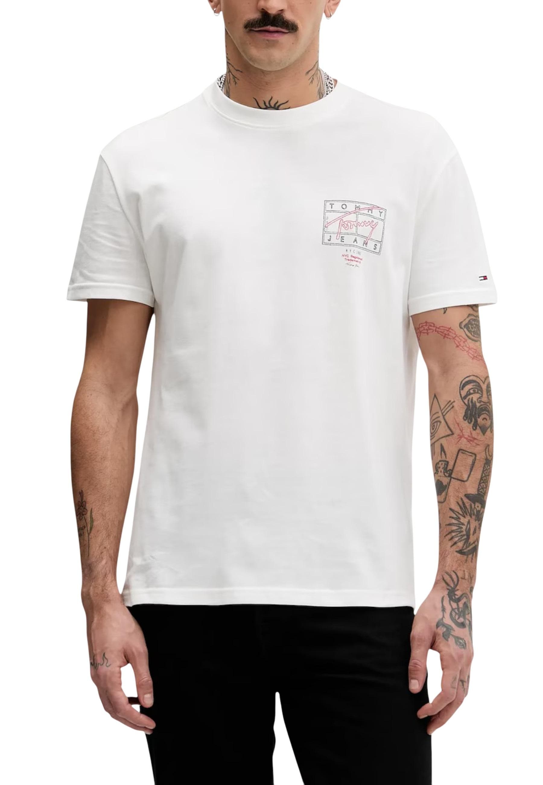 Tommy Hilfiger Jeans T-Shirt Uomo - Tommy Hilfiger Jeans
