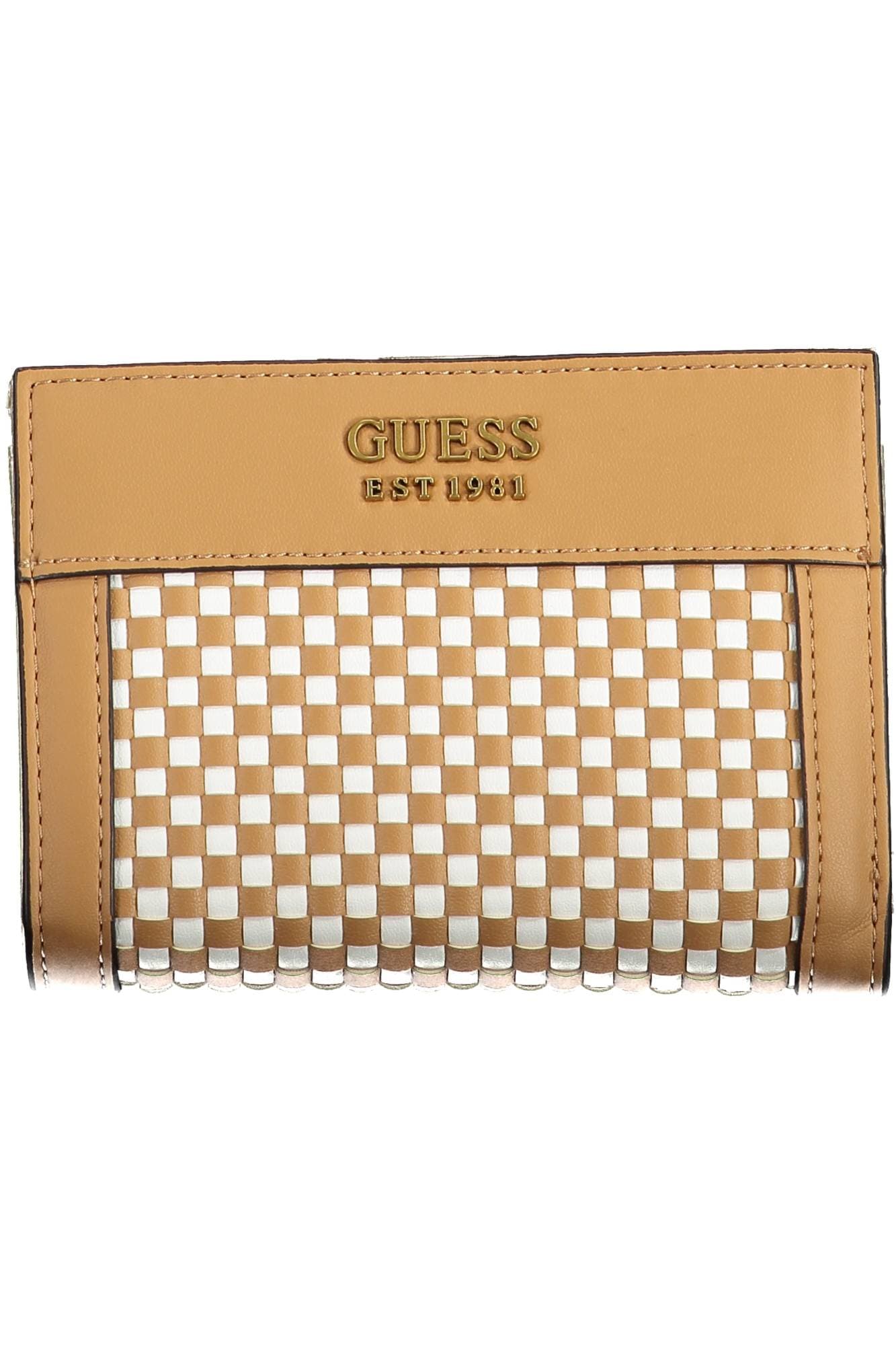 GUESS JEANS ДАМСКО ПОРТМОНЕ КАФЯВО - GUESS JEANS