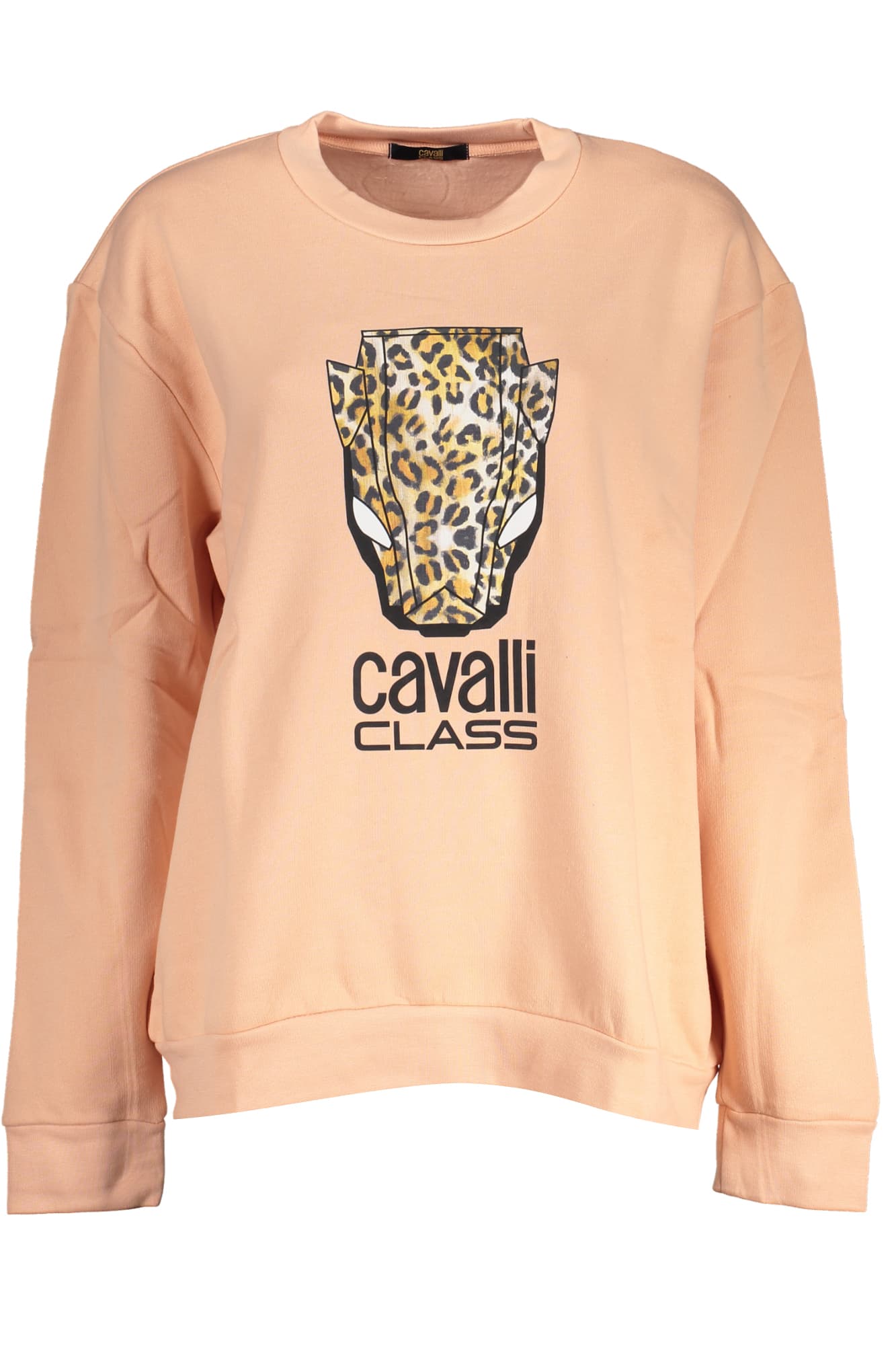 РОЗОВ ДАМСКИ СУИТШЪТ CAVALLI CLASS БЕЗ ЦИП - CAVALLI CLASS
