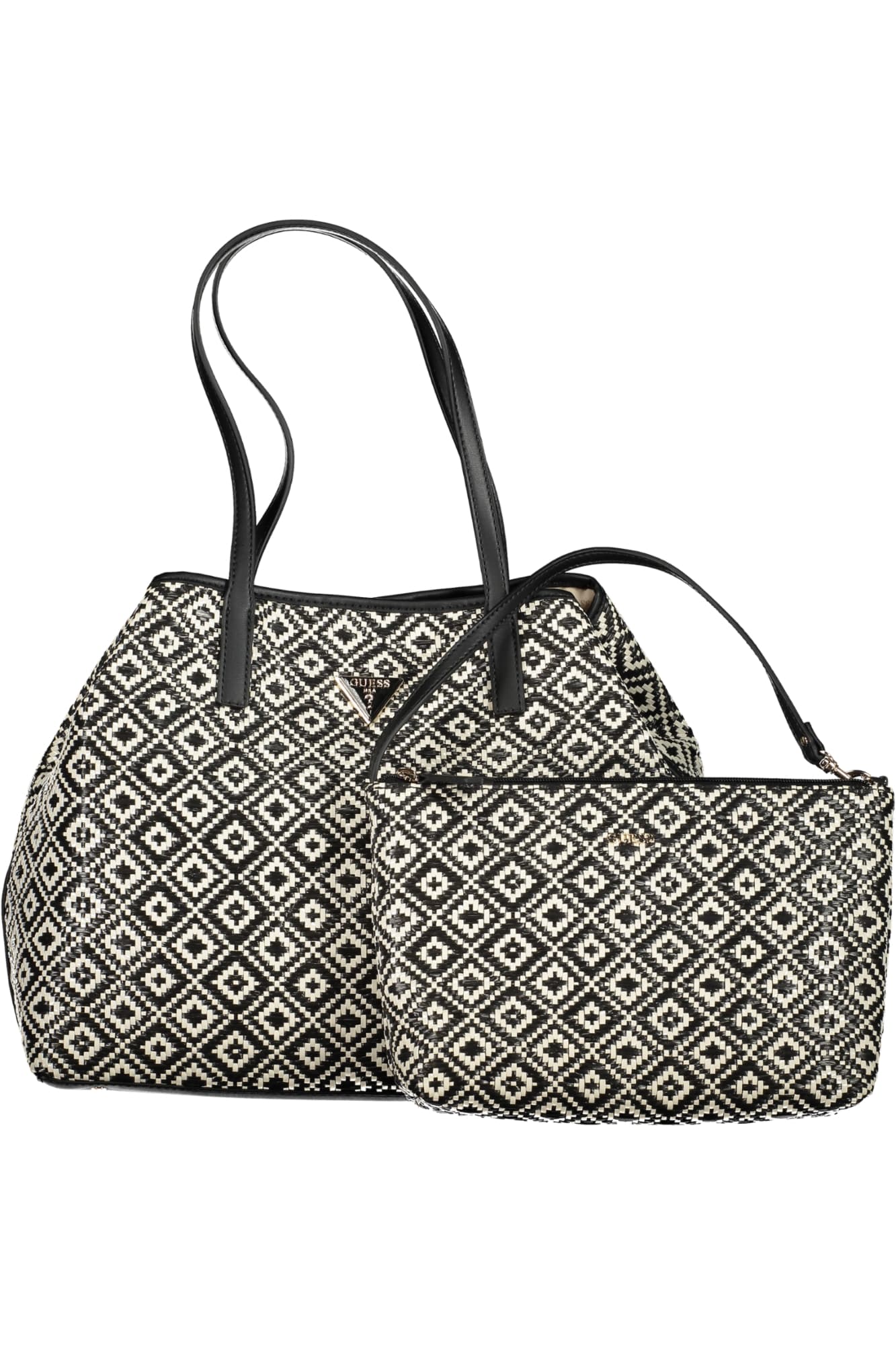 GUESS JEANS ЧЕРНА ДАМСКА ЧАНТА - GUESS JEANS