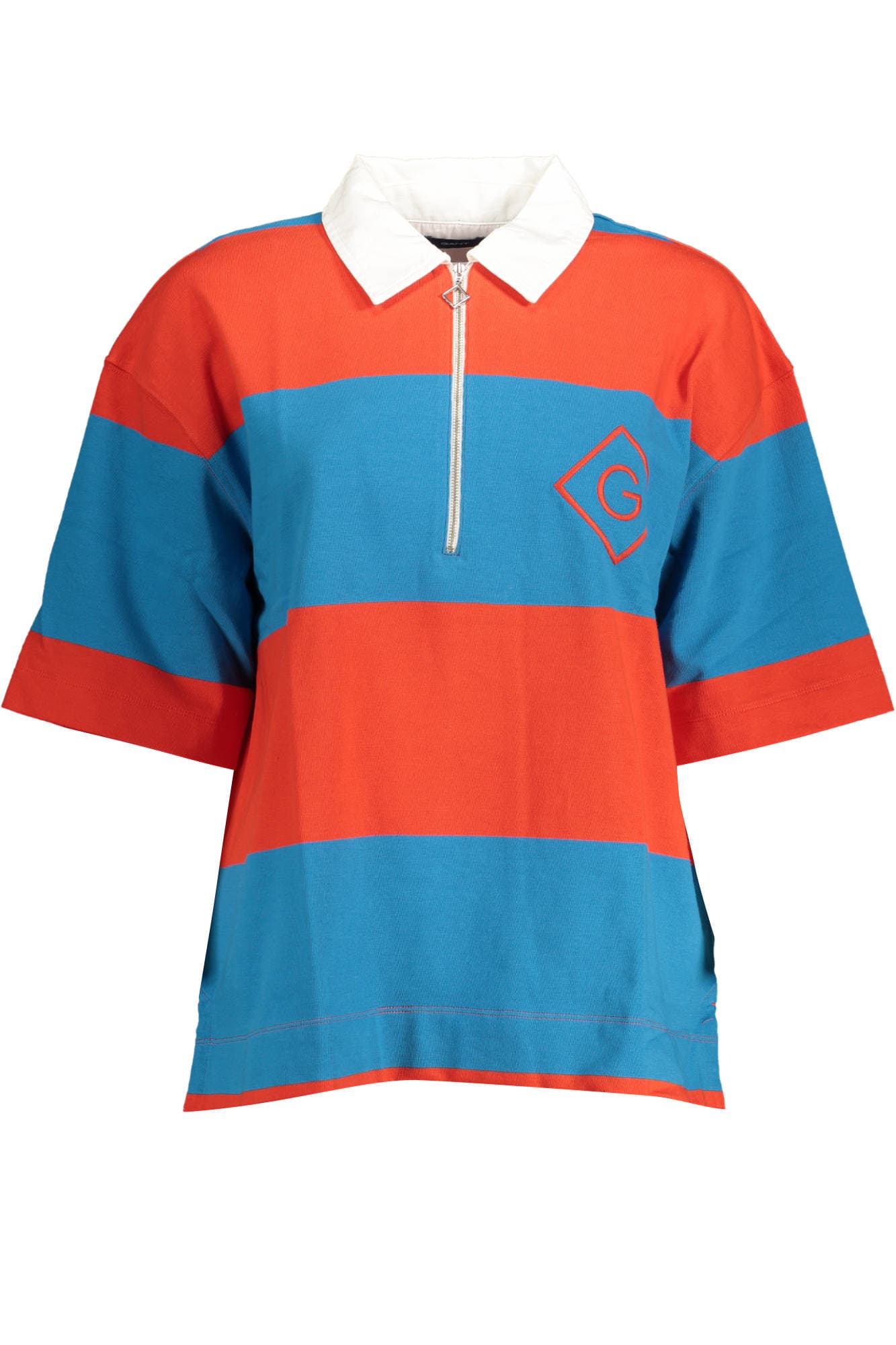 Дамска поло тениска с къс ръкав GANT, червена - GANT