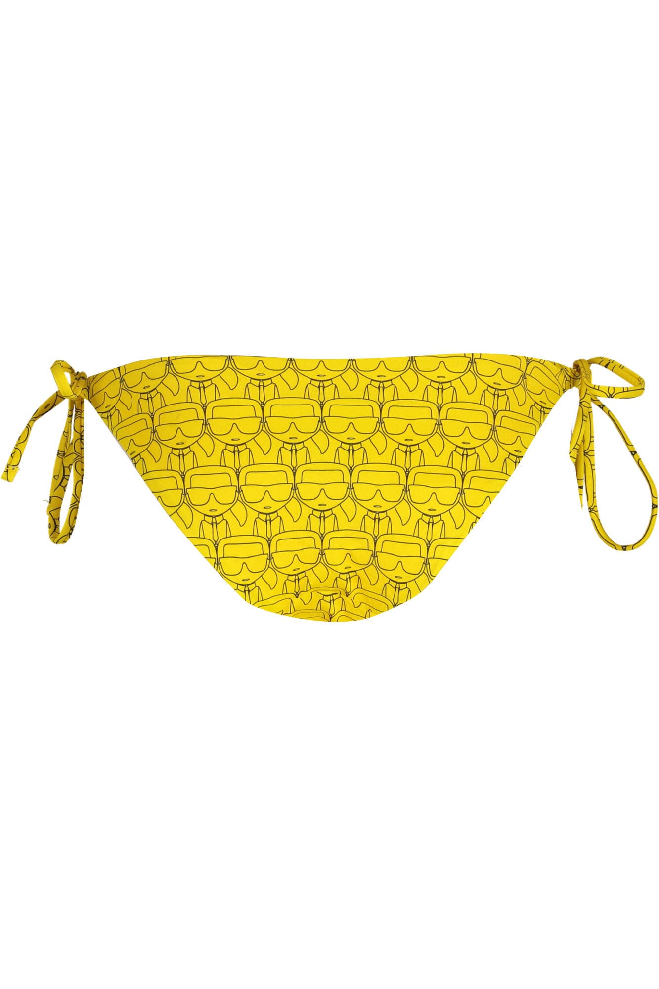 Долнище на дамски бански костюм Karl Lagerfeld, жълто - KARL LAGERFELD BEACHWEAR