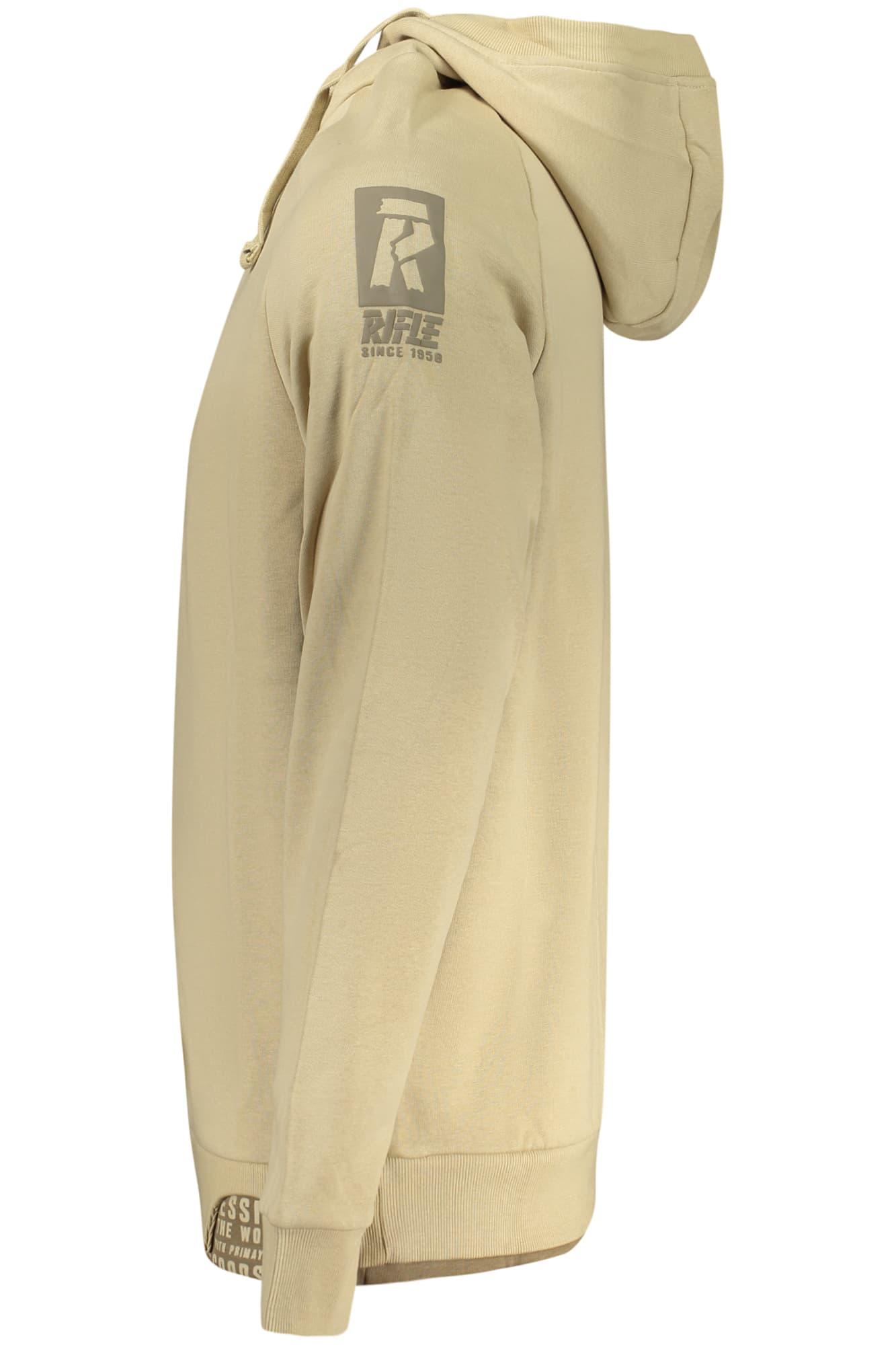 Мъжки суитшърт с цип RIFLE, бежов - RIFLE