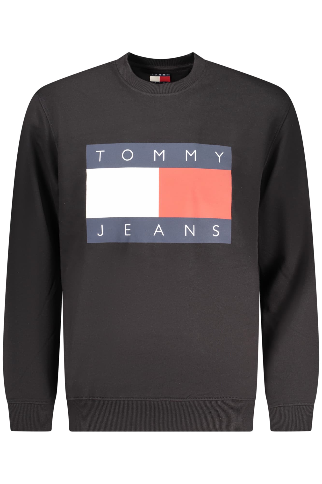 Мъжки черен суитшърт с цип TOMMY HILFIGER - TOMMY HILFIGER