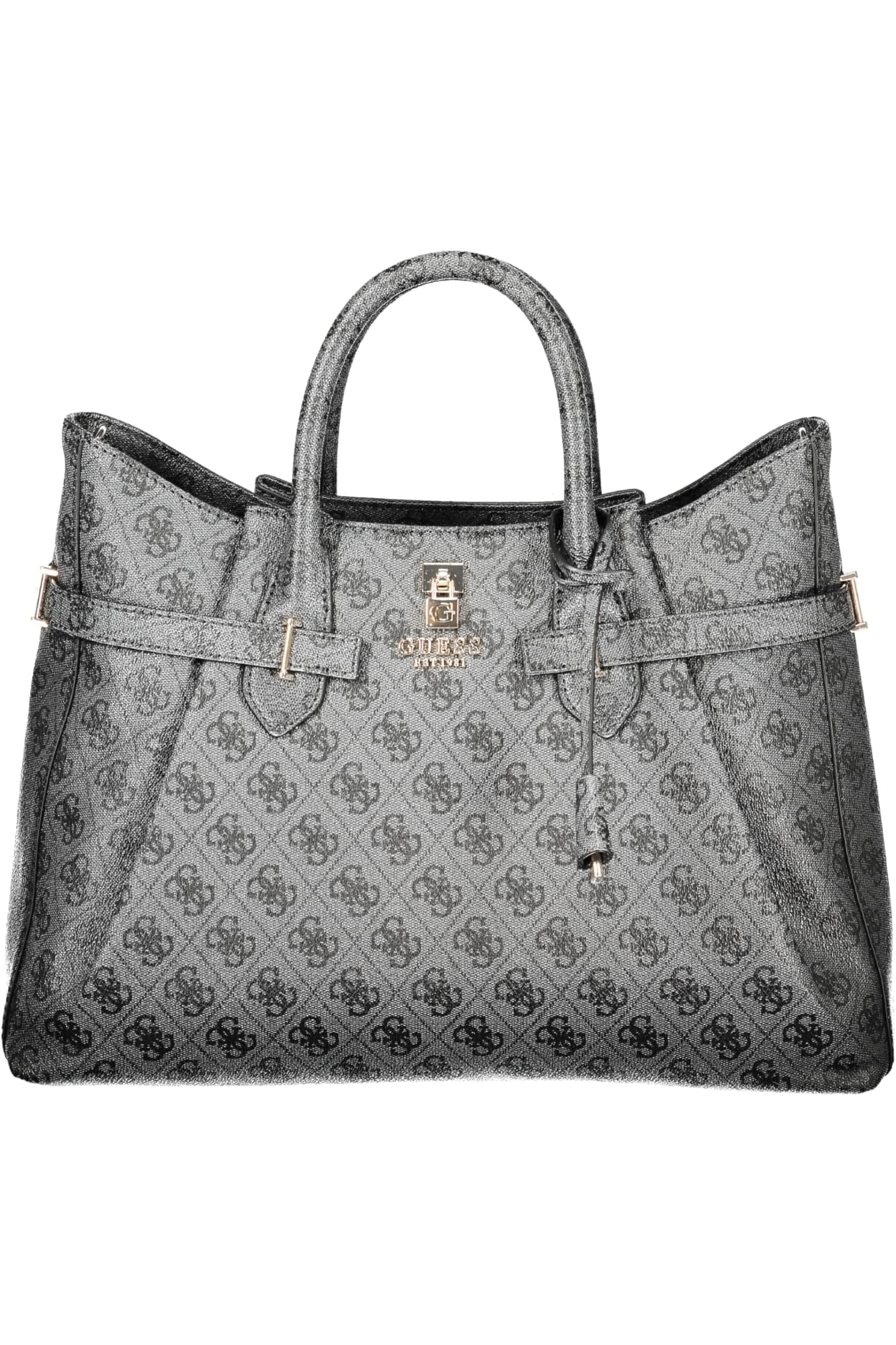 Чанта GUESS JEANS за жени, черна - GUESS JEANS