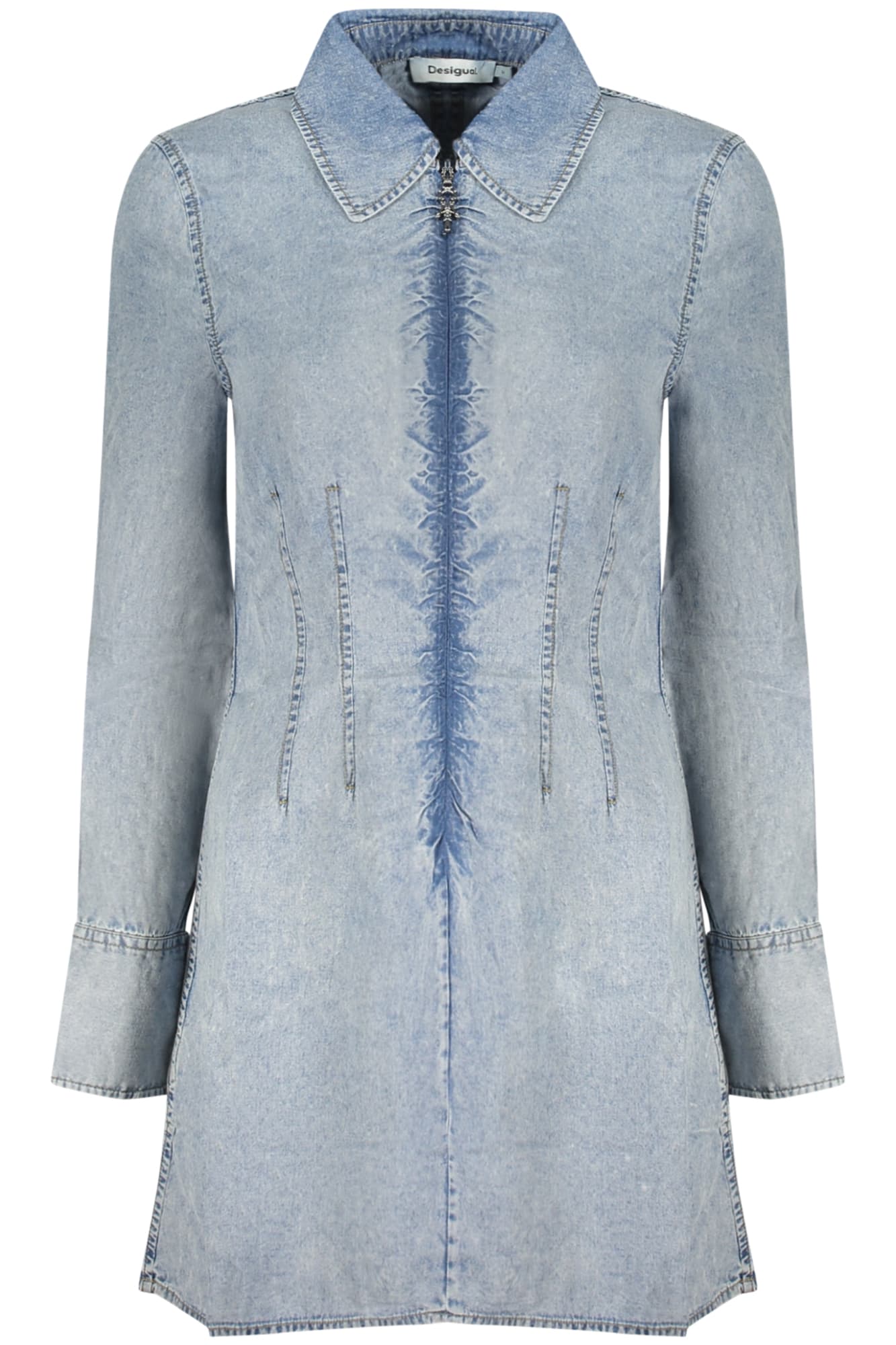 Къса дамска рокля DESIGUAL, синя - DESIGUAL