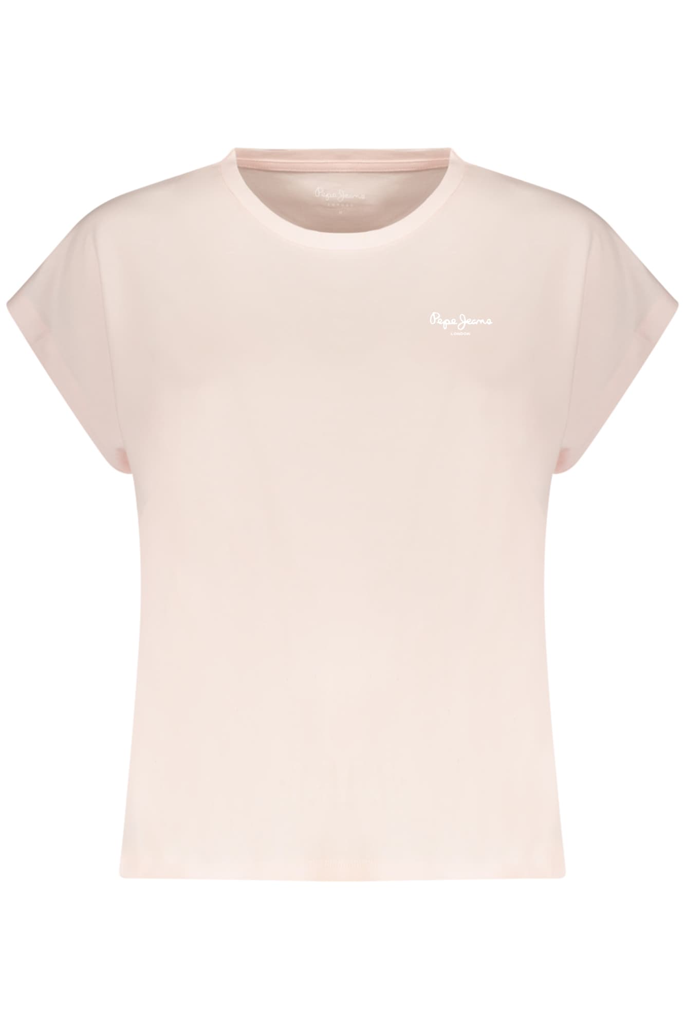 ДАМСКА РОЗОВА ТЕНИСКА С КЪС РЪКАВ PEPE JEANS - PEPE JEANS