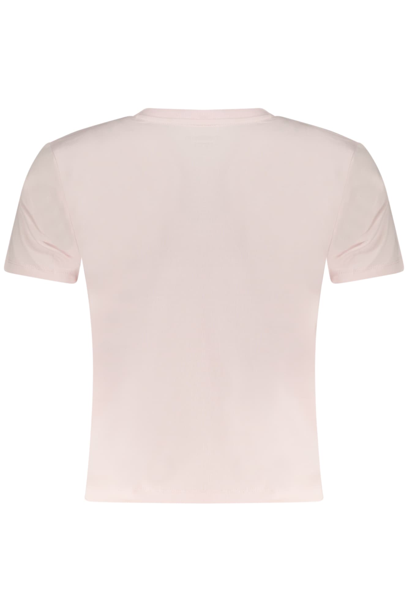 Дамска тениска с къс ръкав GUESS JEANS, розова - GUESS JEANS