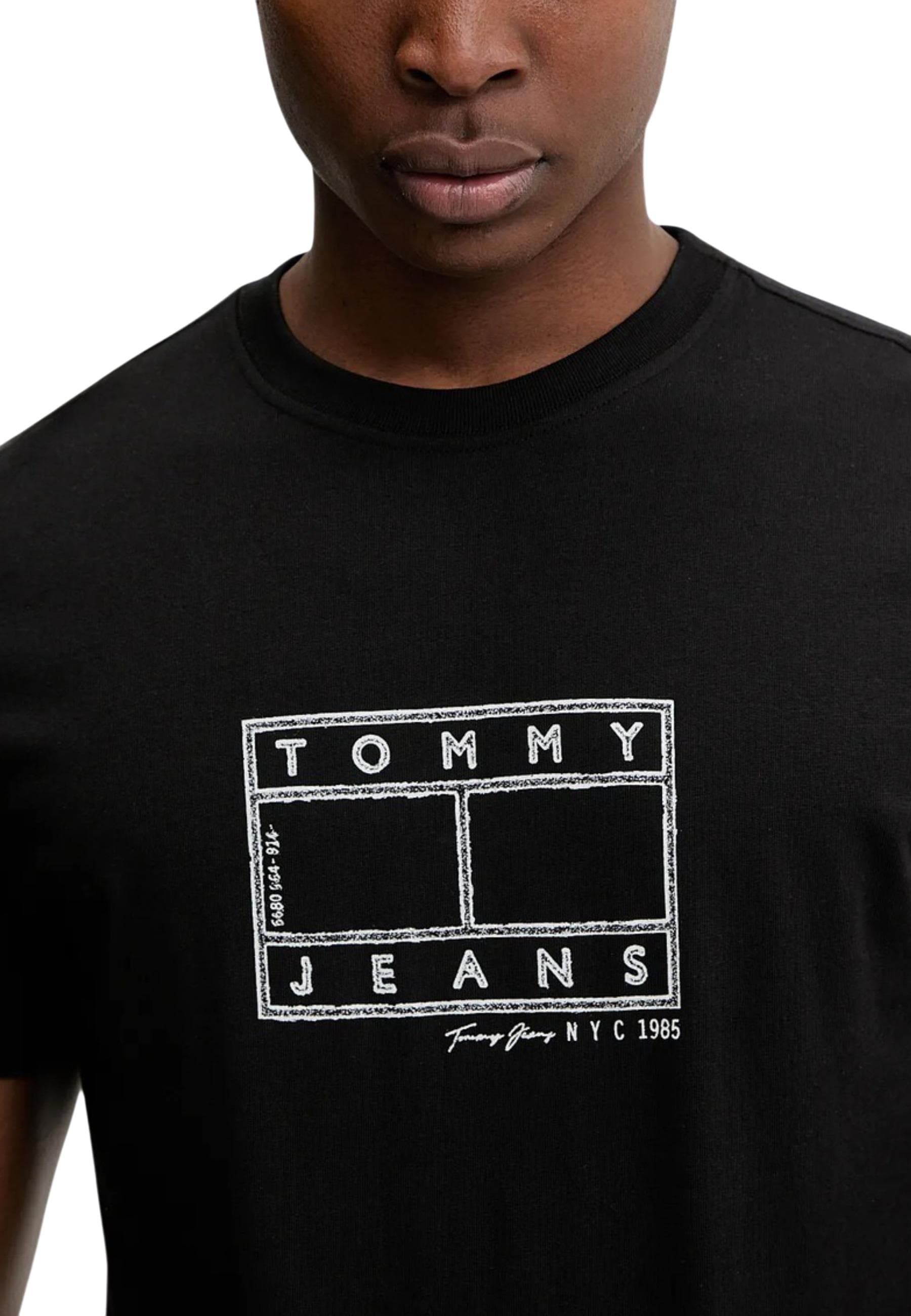 Tommy Hilfiger Jeans T-Shirt Uomo - Tommy Hilfiger Jeans