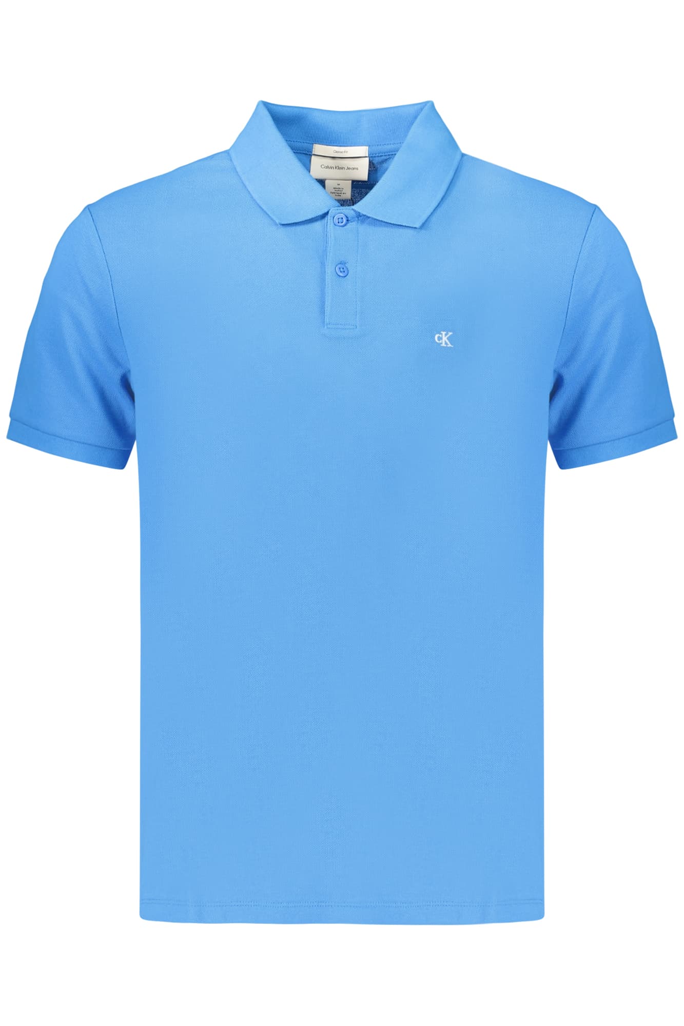 МЪЖКА ПОЛО БЛИЗА С КЪС РЪКАВ CALVIN KLEIN, СИНЯ - CALVIN KLEIN