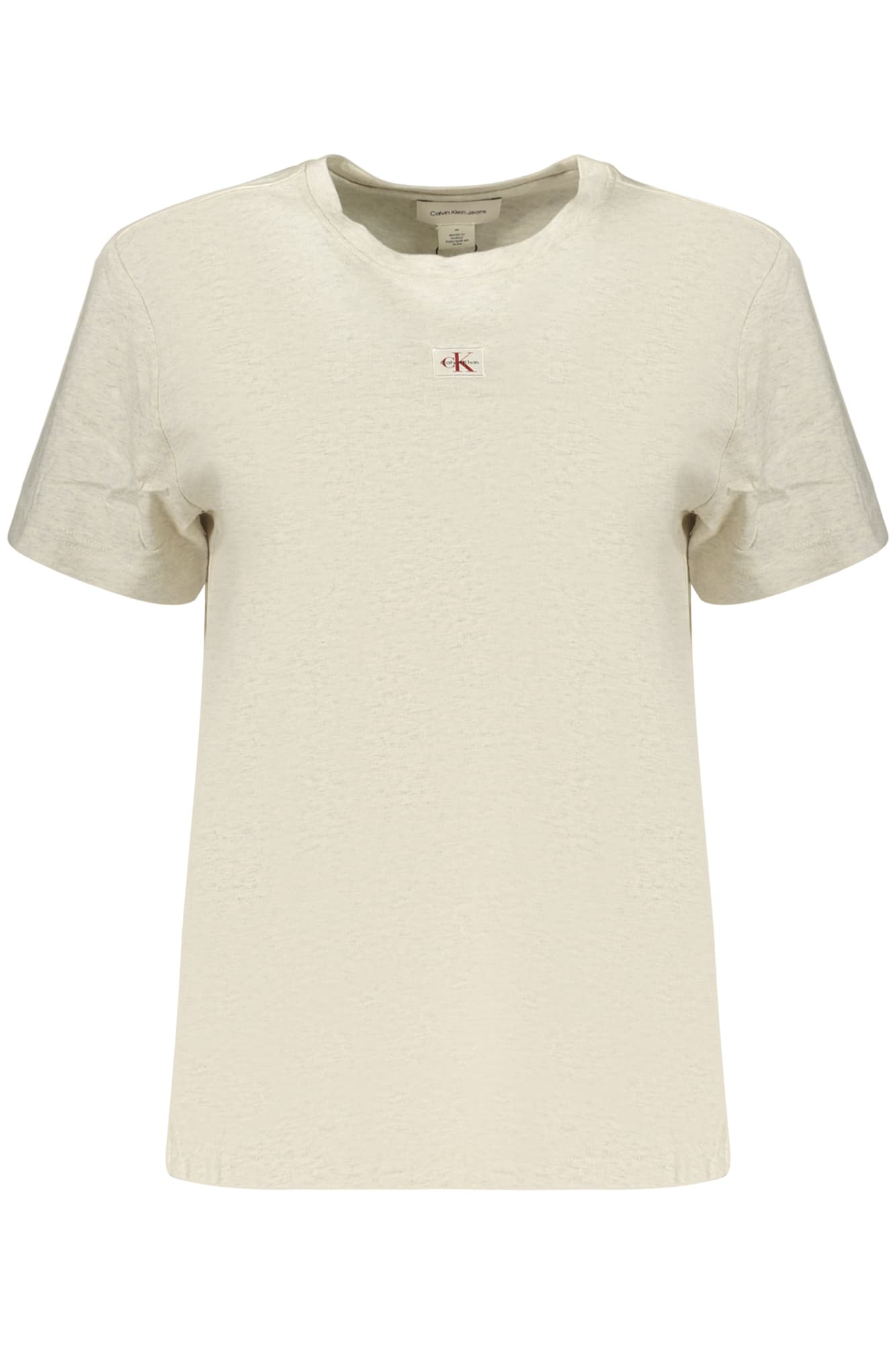 ДАМСКА ТЕНИСКА С КЪС РЪКАВ CALVIN KLEIN, СИВА - CALVIN KLEIN