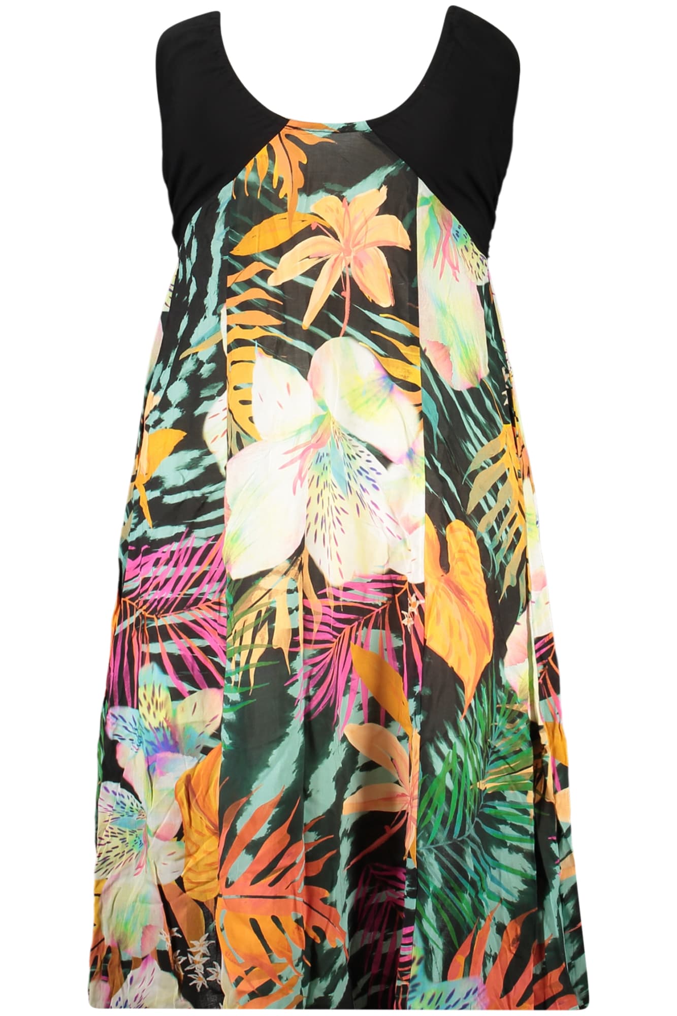 Дълга черна рокля за жени DESIGUAL - DESIGUAL