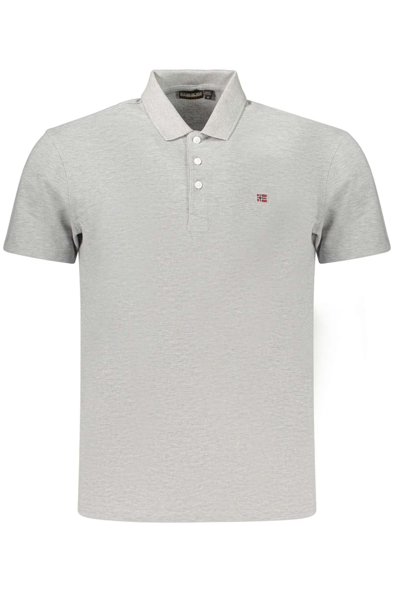 NAPAPIJRI МЪЖКА ПОЛО БЛИЗКА С КЪС РЪКАВ, СИВА - NAPAPIJRI
