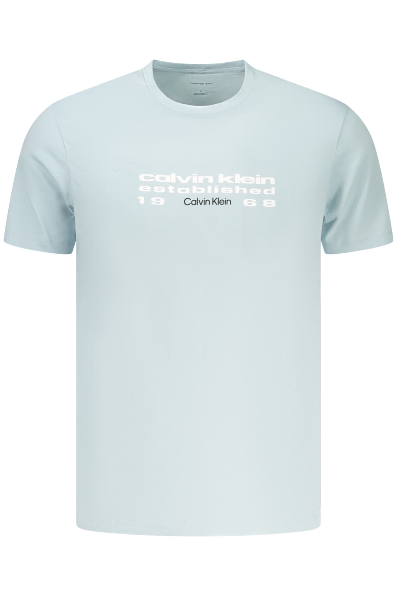 МЪЖКА ТЕНИСКА С КЪС РЪКАВ CALVIN KLEIN, СИНЯ - CALVIN KLEIN