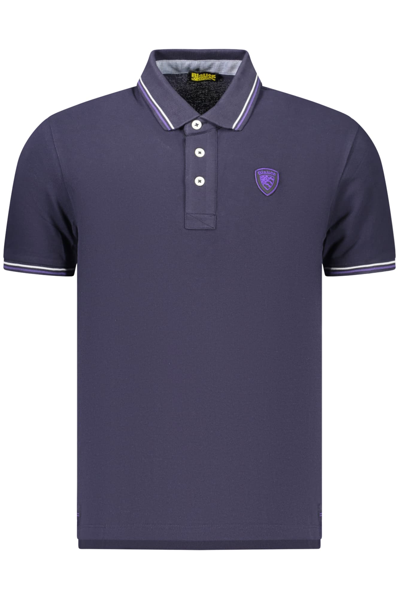 МЪЖКА ПОЛО БЛИЗА С КЪС РЪКАВ BLAUER APPAREL, СИНЯ - BLAUER APPAREL