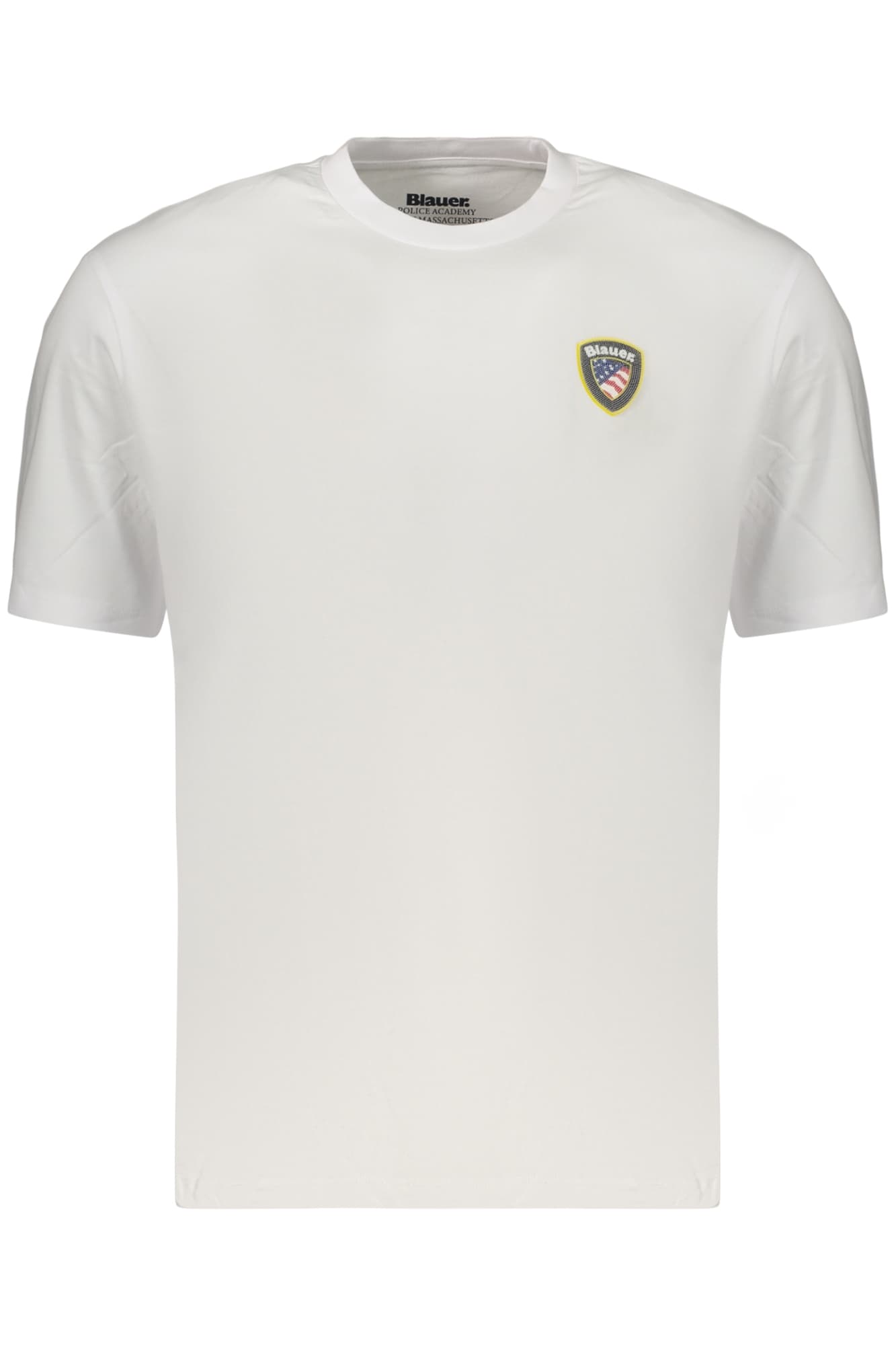 МЪЖКА ТЕНИСКА С КЪС РЪКАВ BLAUER APPAREL, БЯЛА - BLAUER APPAREL
