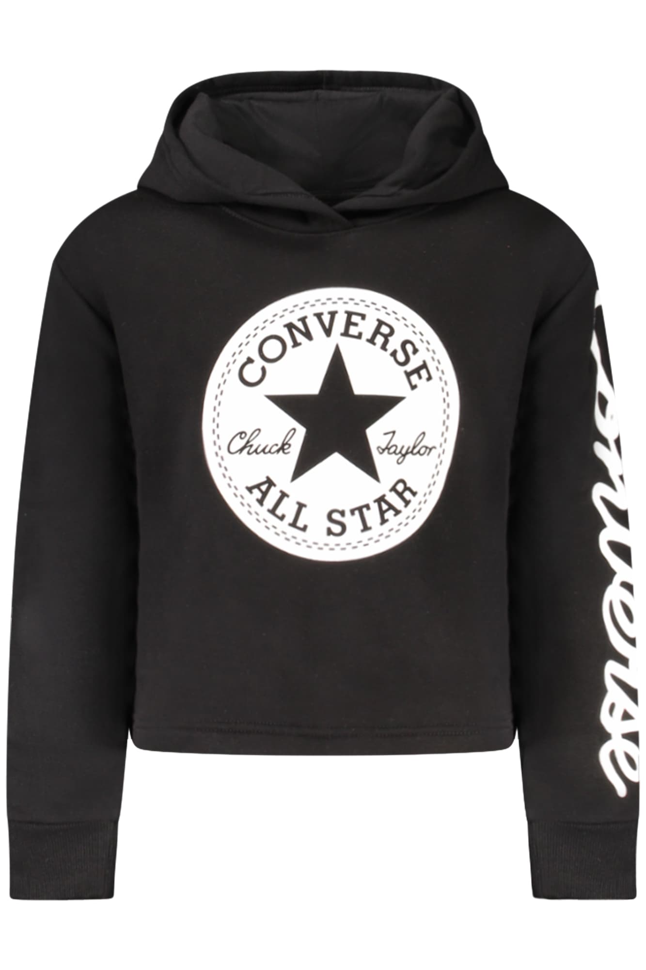 Суичър с цип Converse за момичета, черен - CONVERSE
