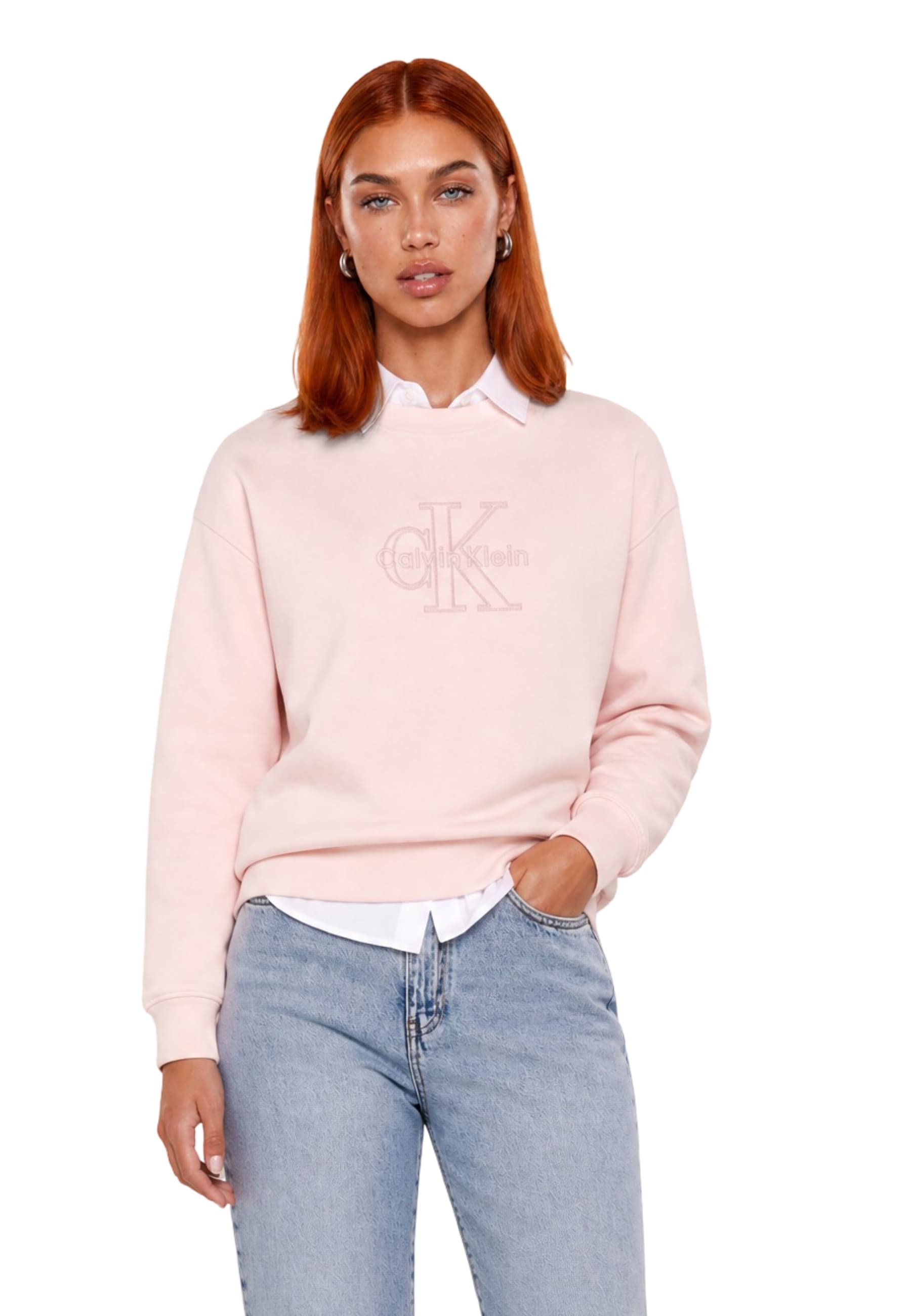 Calvin Klein Jeans Felpa Donna - Calvin Klein Jeans