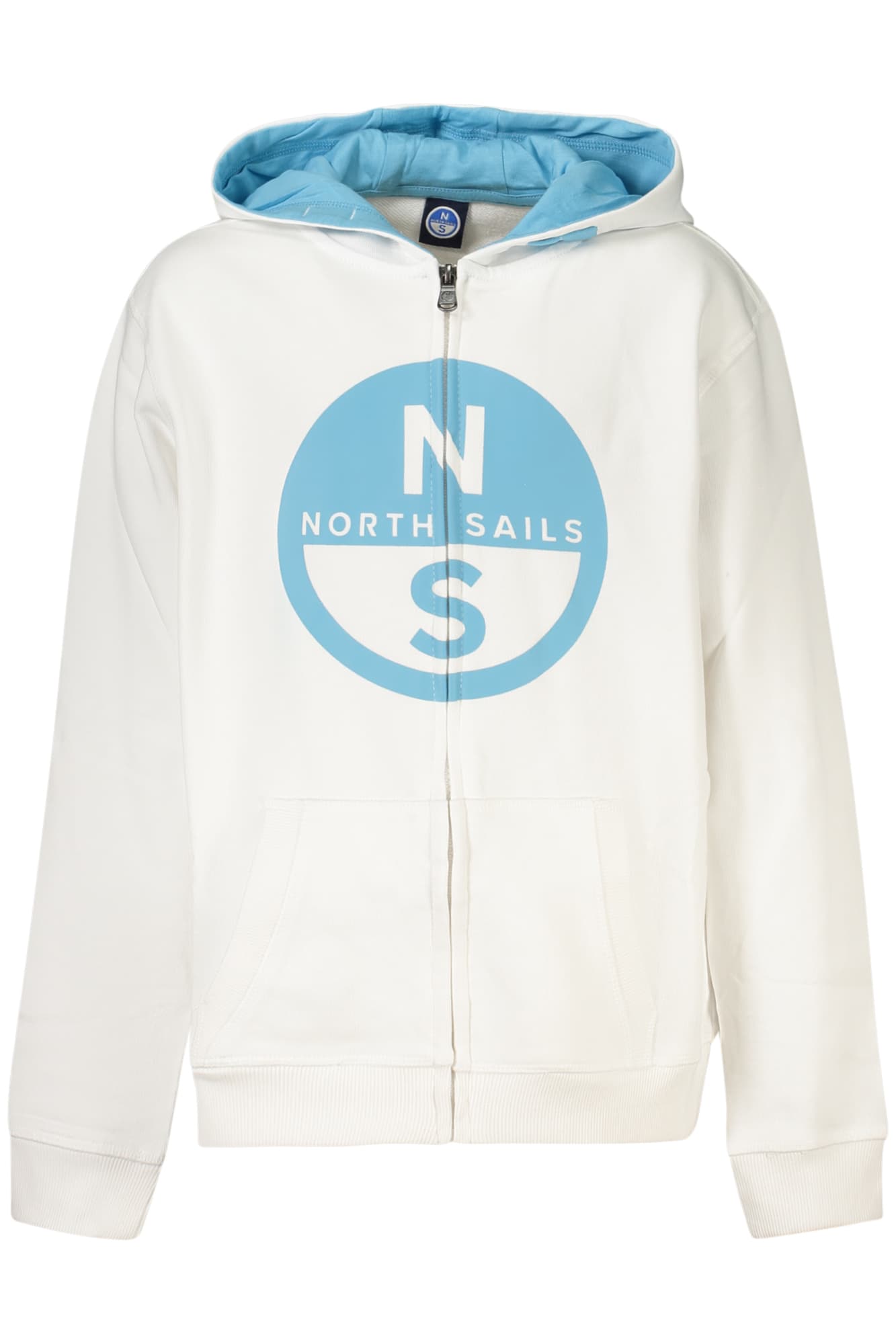 ДЕТСКИ БЯЛ СУИТШЪРТ С ЦИП NORTH SAILS - NORTH SAILS