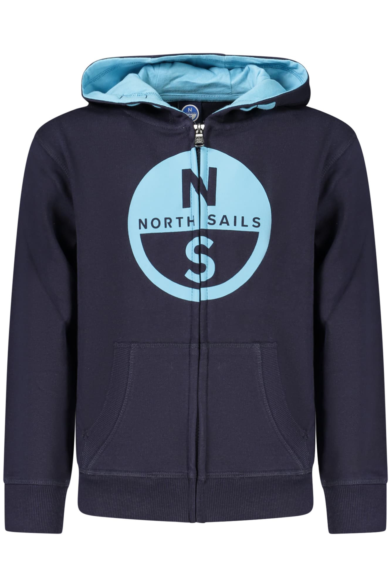 ДЕТСКИ СУИТШЪР С ЦИП В СИНЬО СЪС СЕРИЯ NORTH SAILS - NORTH SAILS