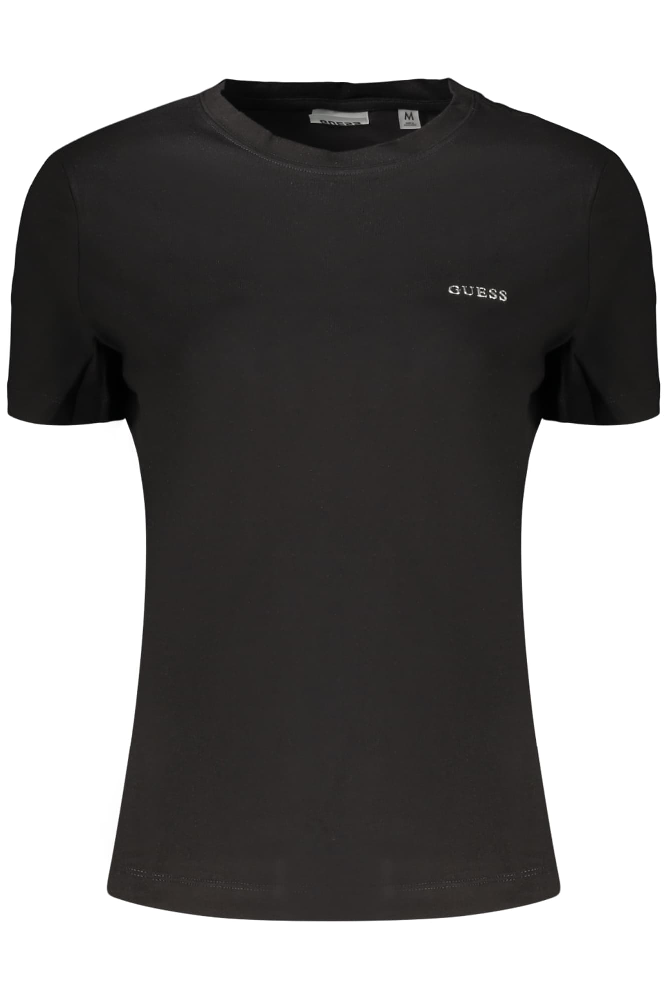 Дамска тениска с къс ръкав GUESS JEANS, черна - GUESS JEANS